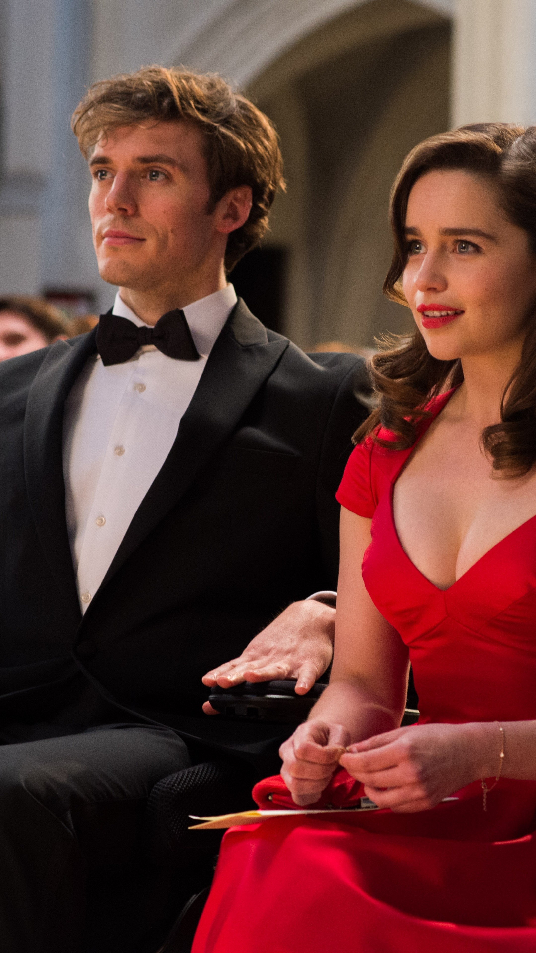 Emilia clarke me before you red dress shop