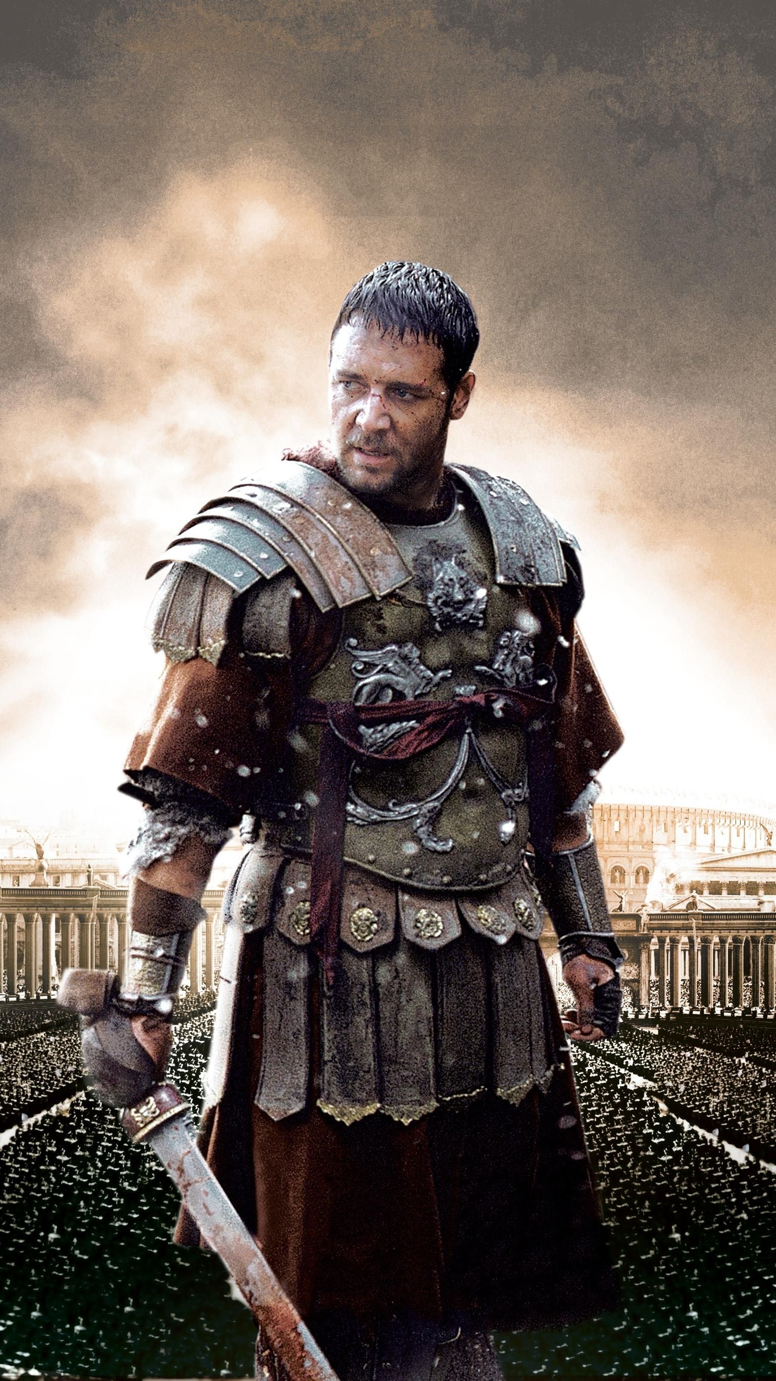 Russell Crowe, Movies, Gladiator 2000, Phone Wallpaper, 1540x2740 HD Phone