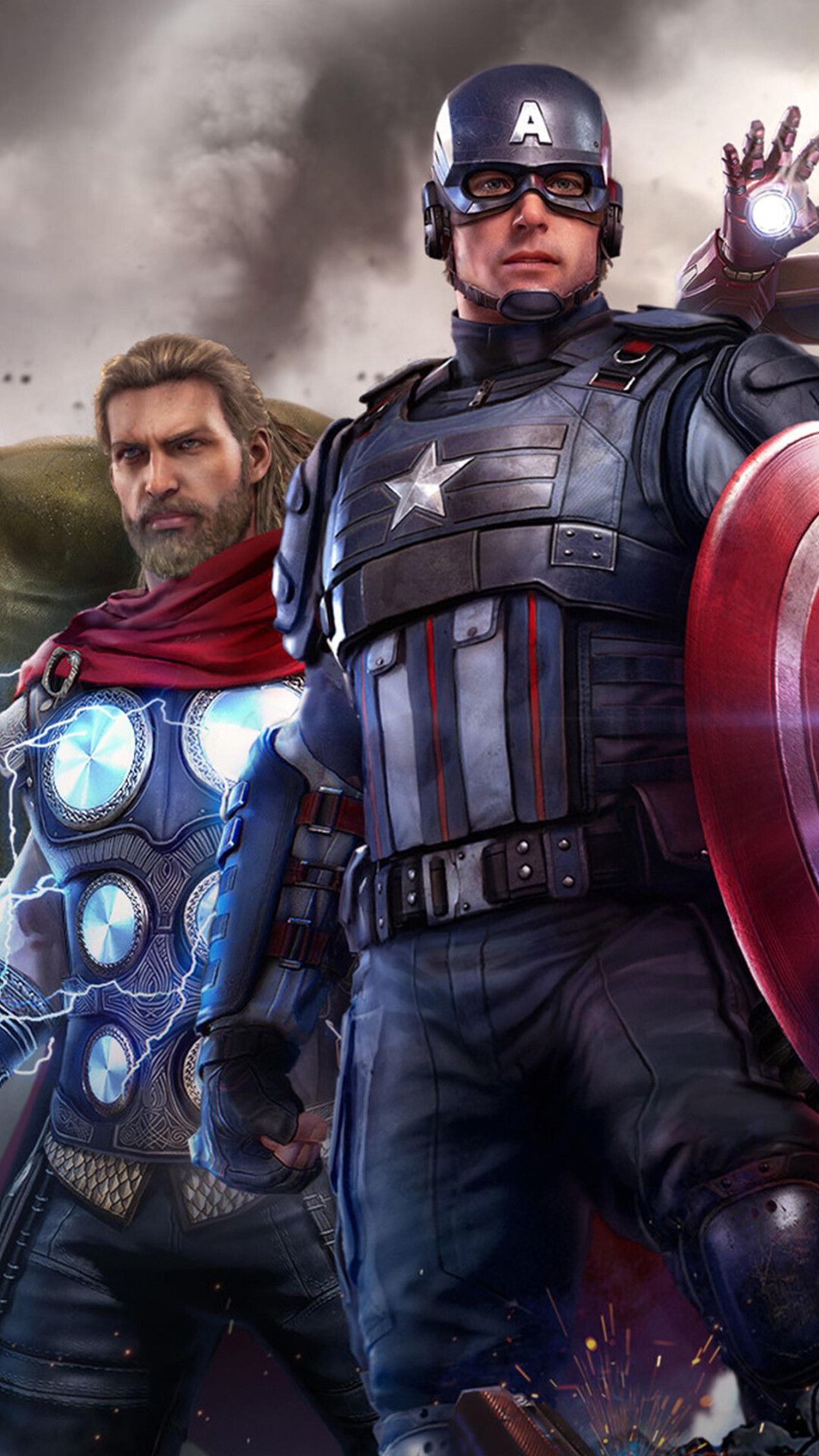 Captain America and Thor, Marvel Wallpaper, 1080x1920 Full HD Phone