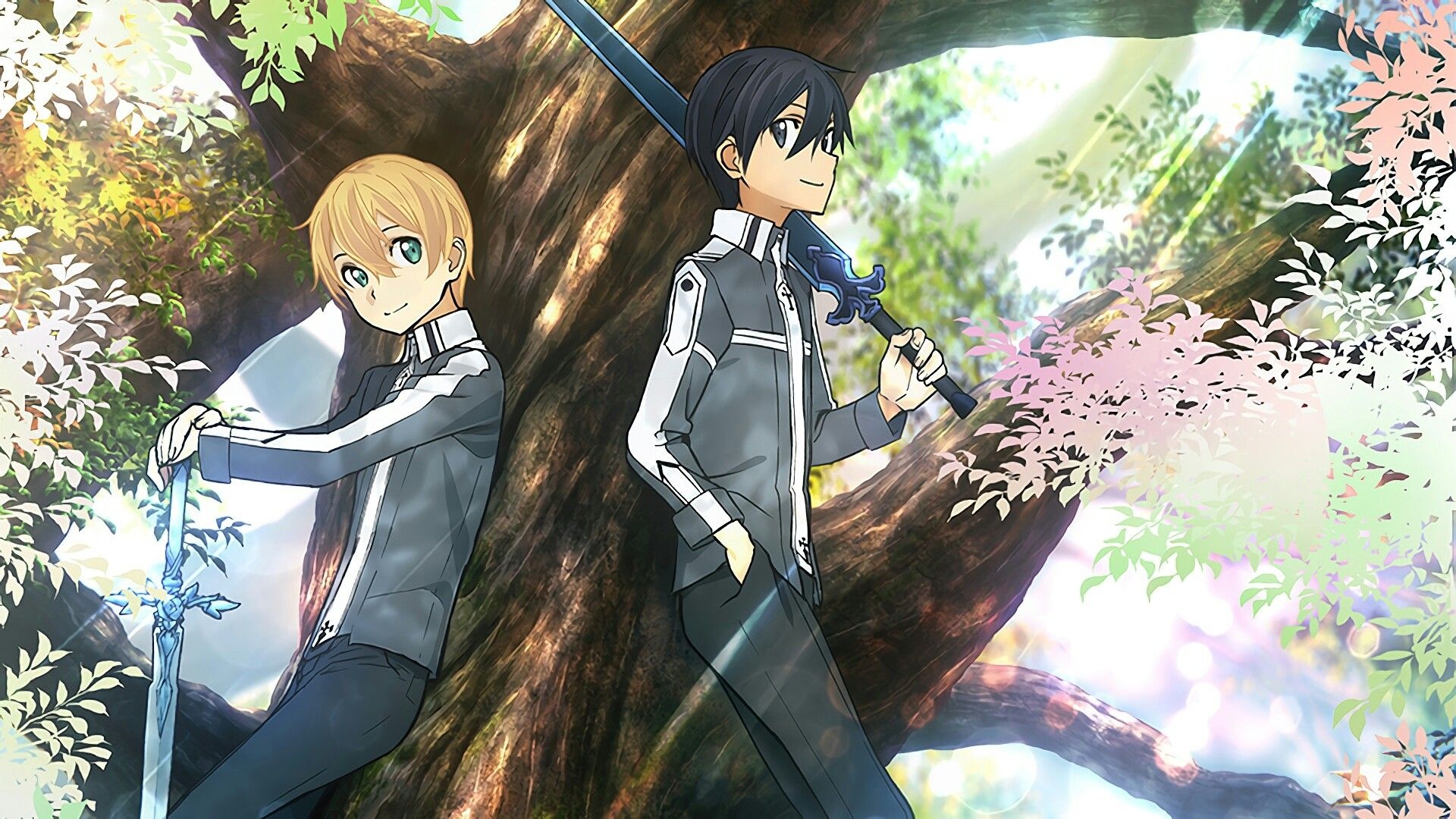 Kirito and Eugeo, Sword Art Online, Anime wallpaper, Adventure duo, 1920x1080 Full HD Desktop
