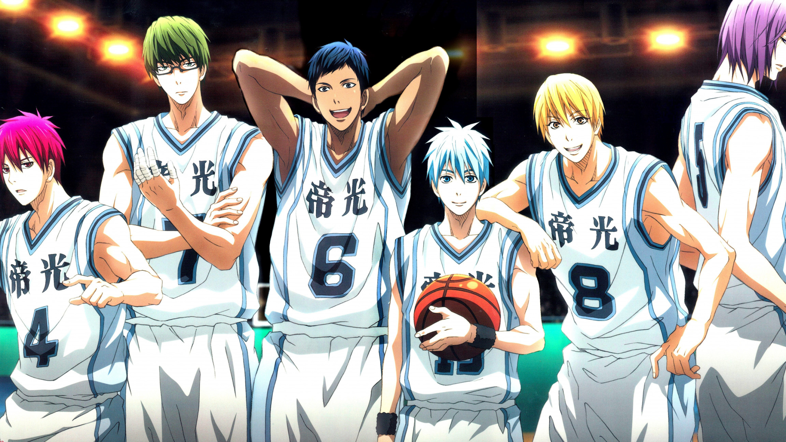 Kuroko's Basketball, smile, sport, ball, 2560x1440 HD Desktop