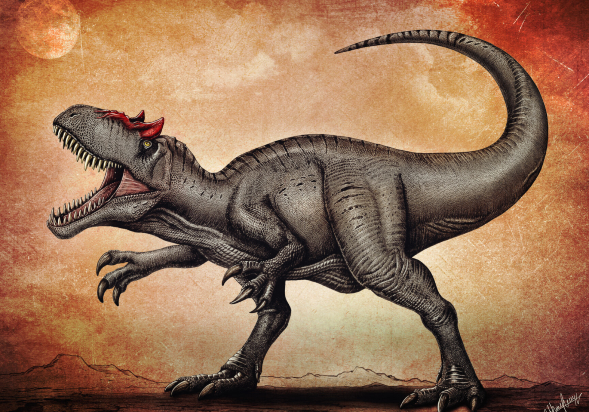 ArtStation, Allosaurus fragilis, 1920x1350 HD Desktop