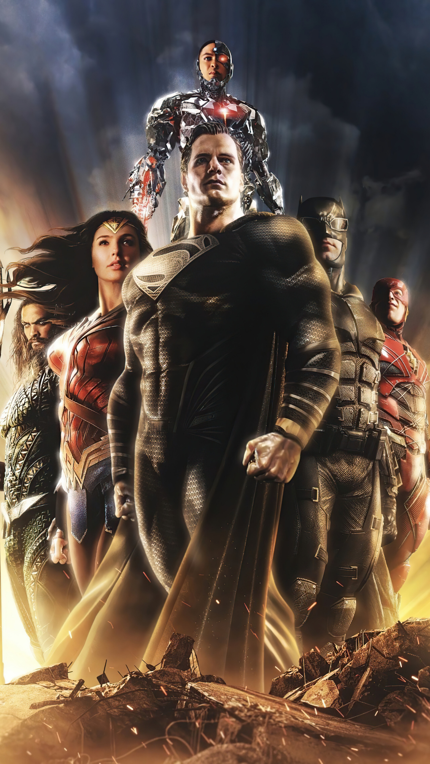 Zack Snyder's Justice League, Movie wallpaper, 4K, Free download, 1440x2560 HD Phone