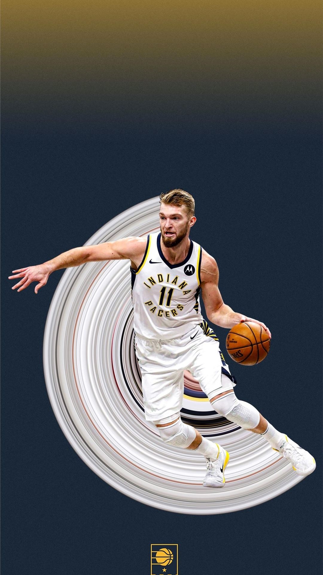 Domantas Sabonis, Indiana Pacers Wallpaper, 1080x1920 Full HD Phone