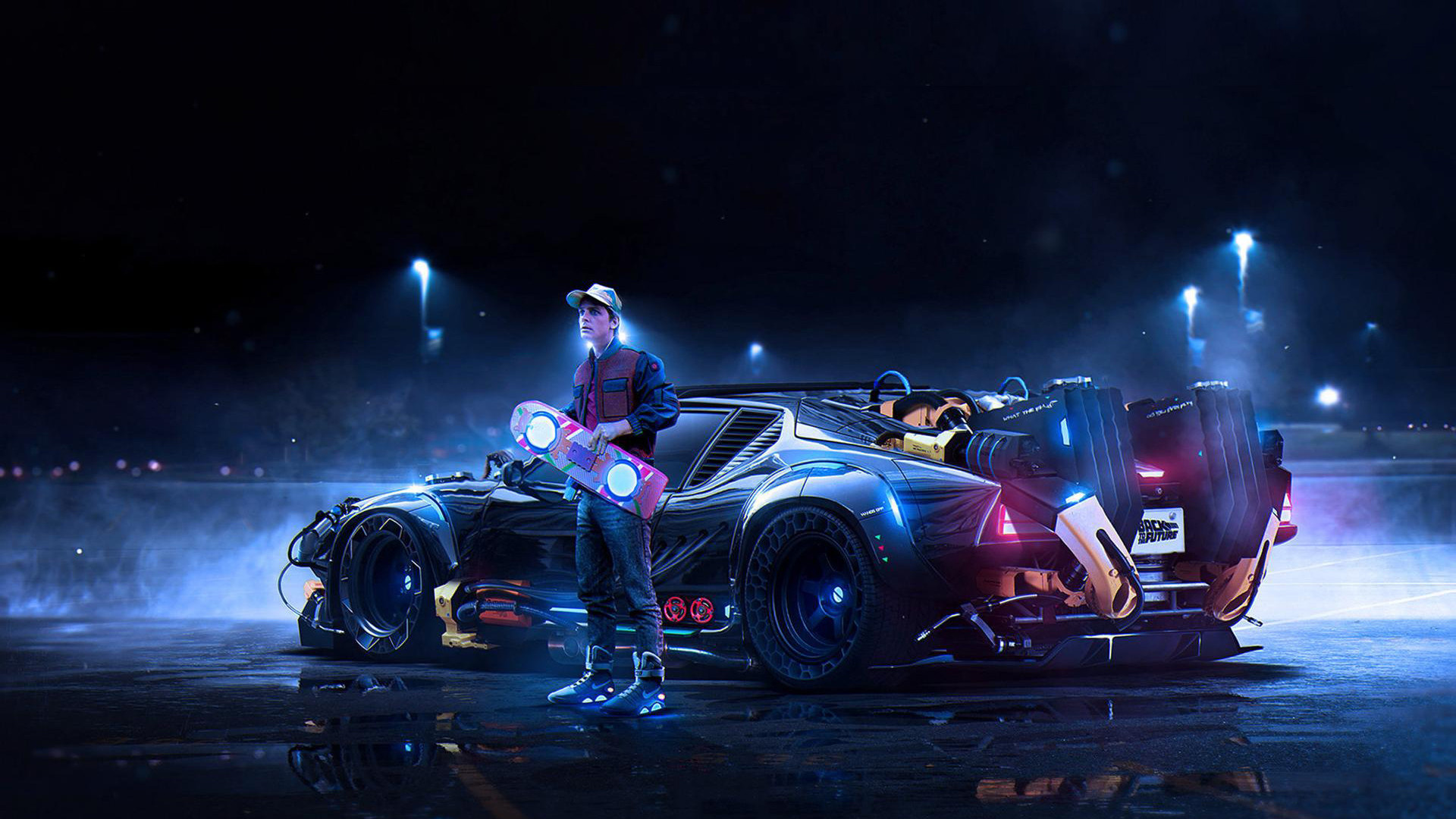 Back to the Future, HD wallpaper, Iconic movie, Time travel theme, 1920x1080 Full HD Desktop