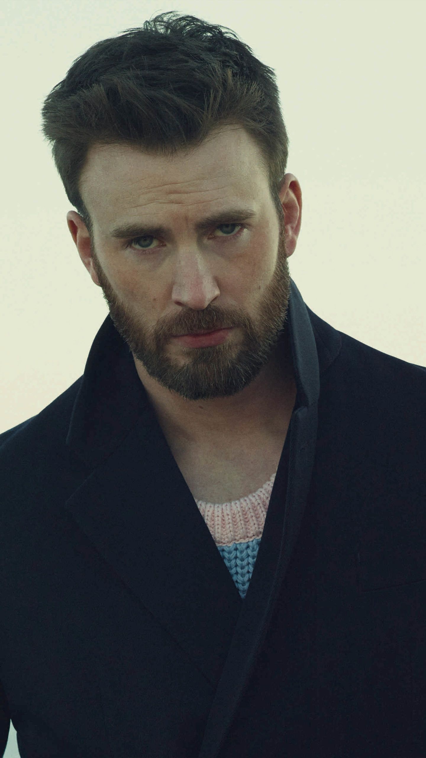 Chris Evans, Stunning 4K wallpapers, Hollywood heartthrob, Actor's charm, 1440x2560 HD Phone