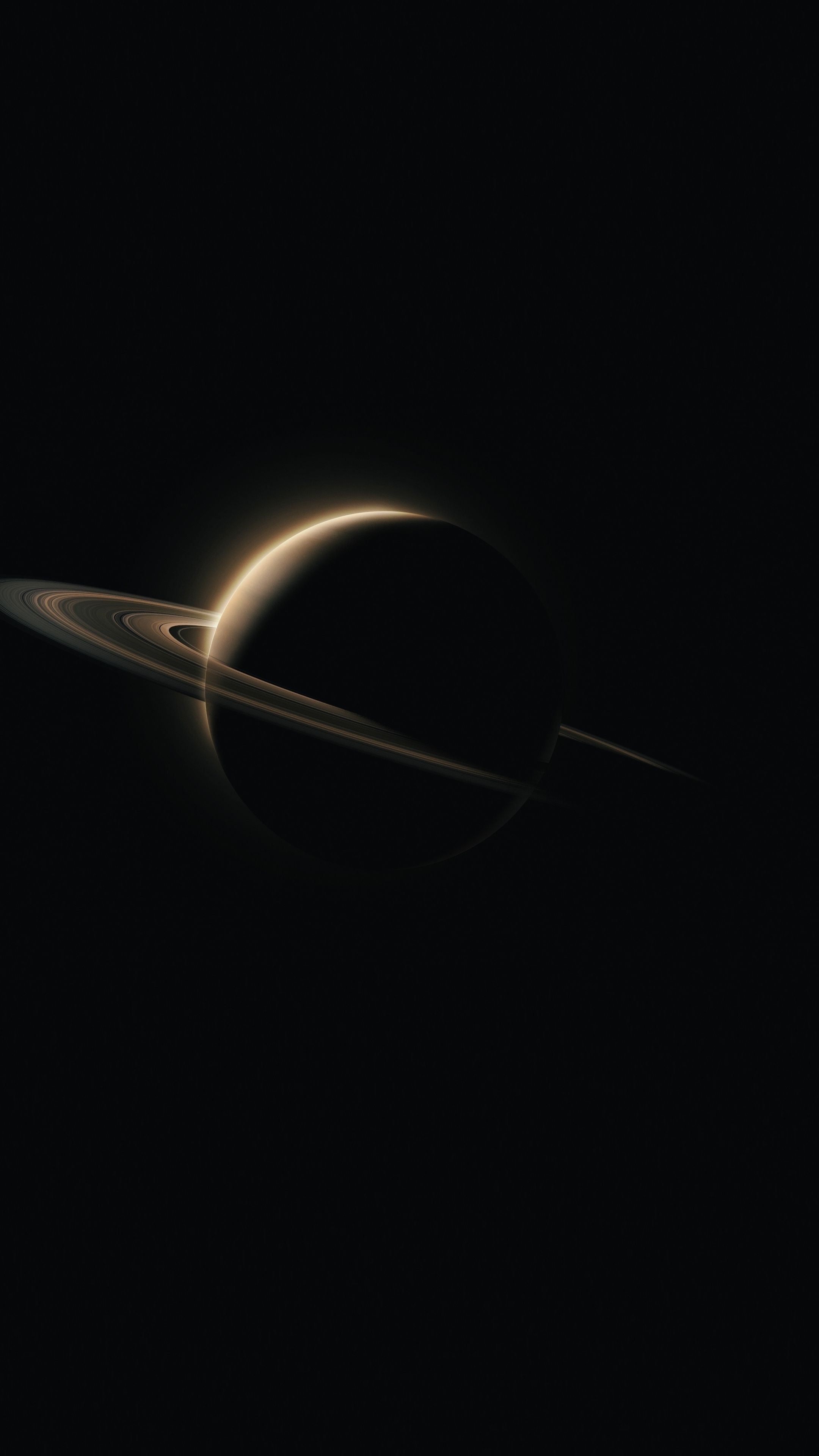 Saturn, 9 Planets Wallpaper, 2160x3840 4K Phone