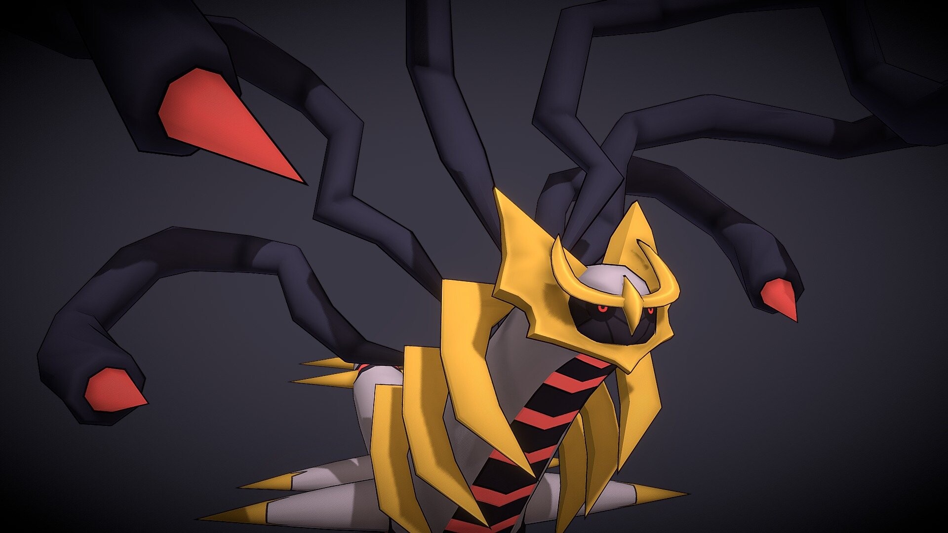 Gaming, Giratina, 3D model, Pokmon, 1920x1080 Full HD Desktop