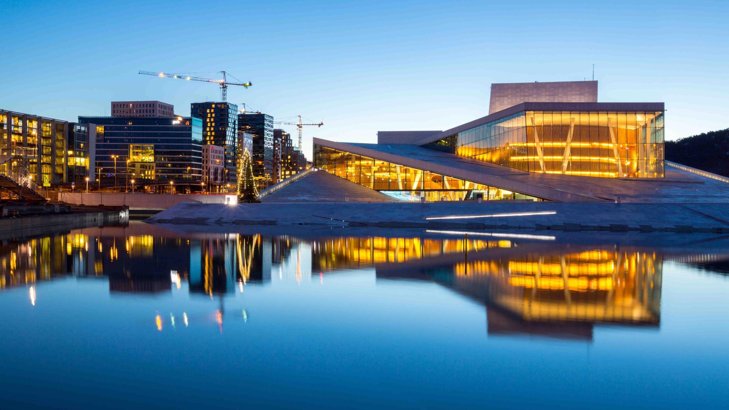 Opera House, Oslo Wallpaper, 2560x1440 HD Desktop