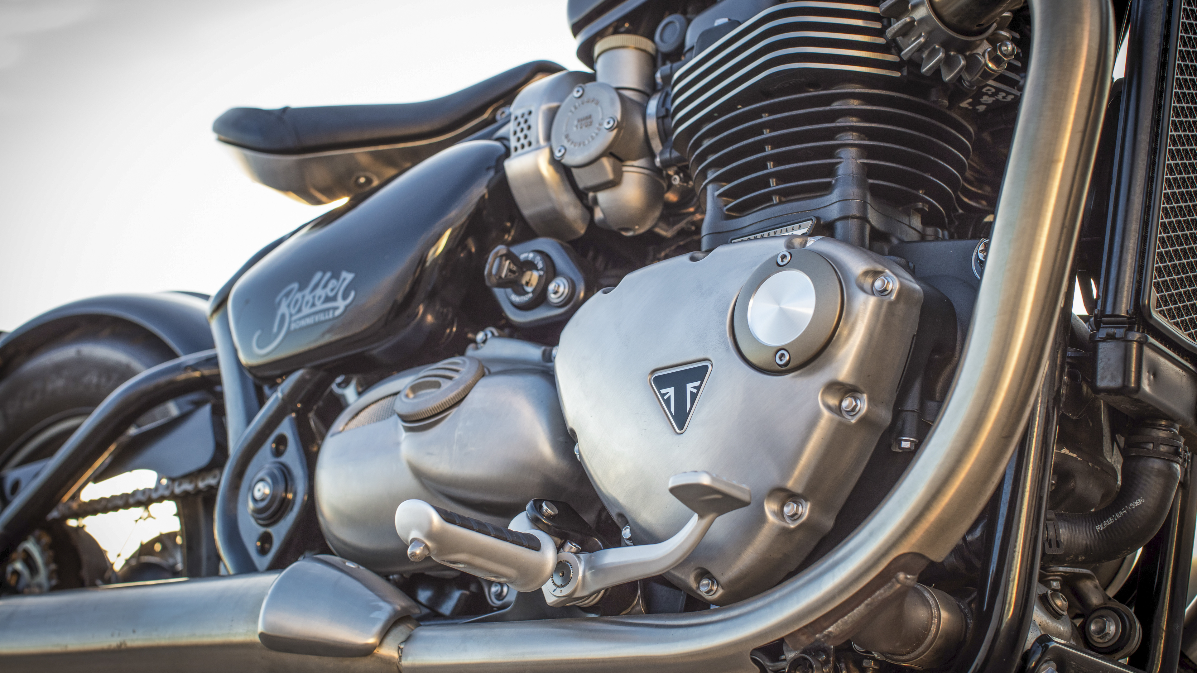 Triumph Bobber, Motorcycle, Bonneville Speedmaster, Bobber, 3840x2160 4K Desktop