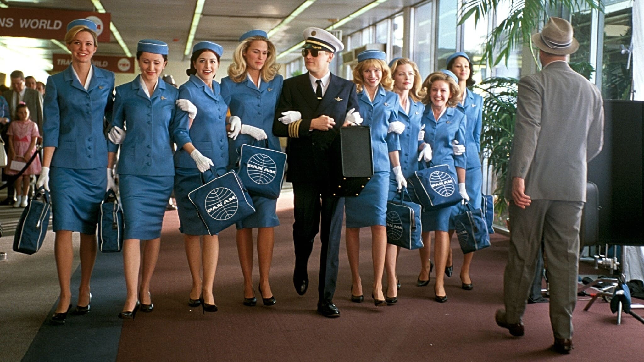 Catch Me If You Can, Stunning backdrops, The Movie Database, Memorable movie moments, 2050x1160 HD Desktop