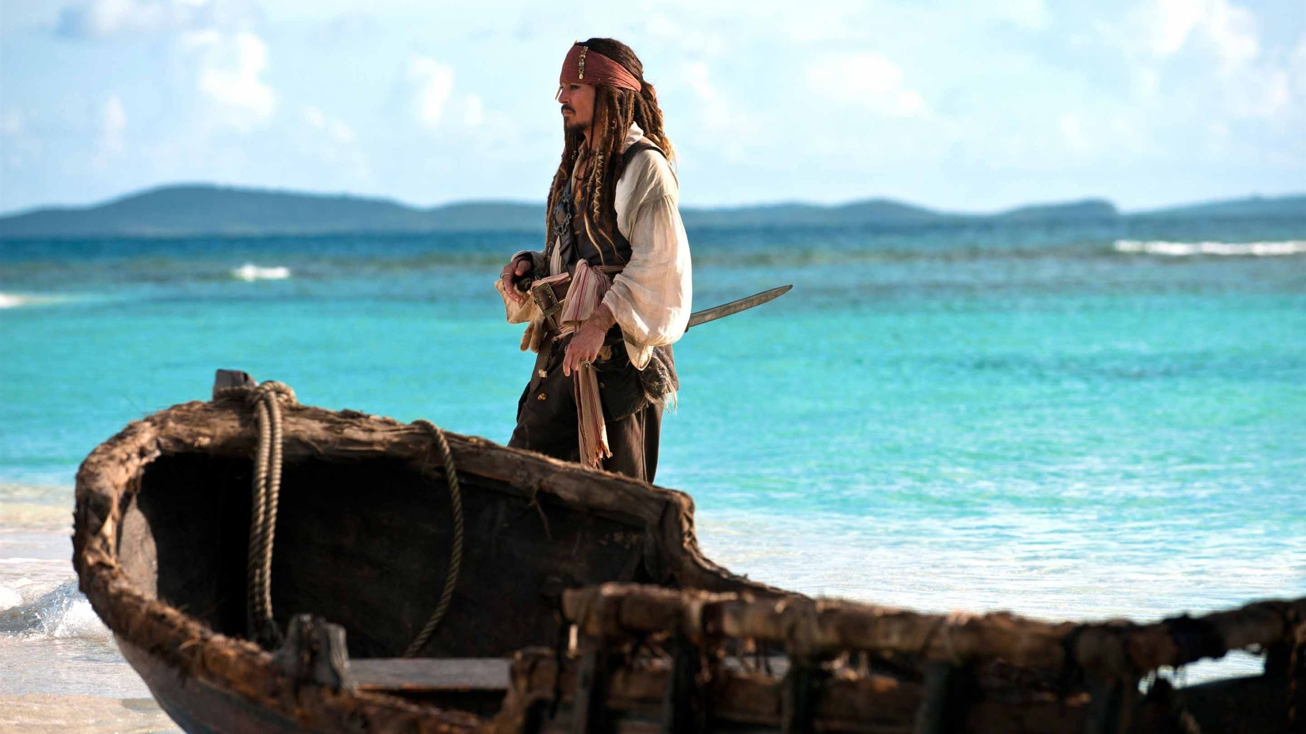 On Stranger Tides, Jack Sparrow Wallpaper, 2560x1440 HD Desktop