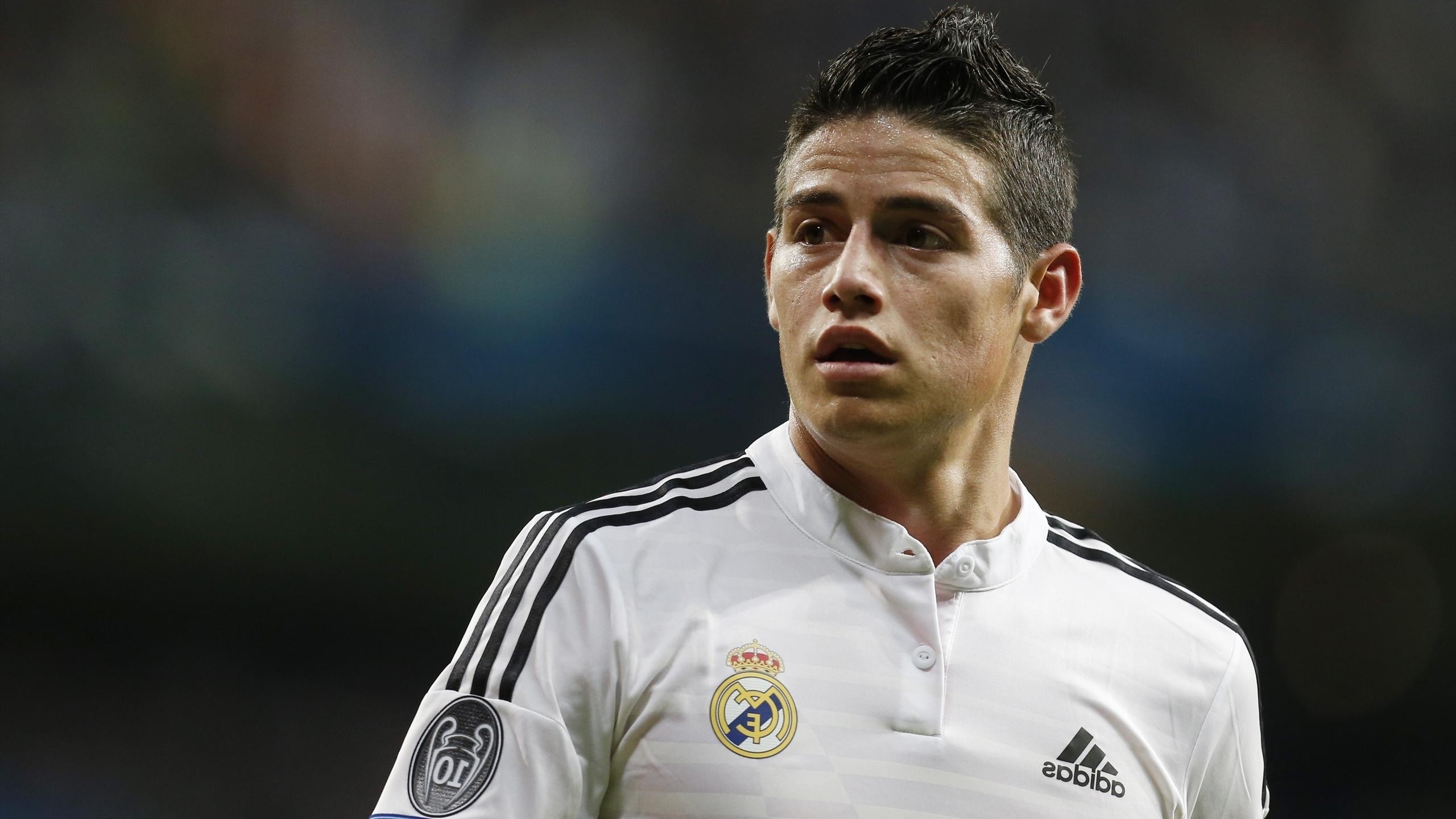 Face portrait, James Rodriguez, Soccer player, Real Madrid, 2560x1440 HD Desktop
