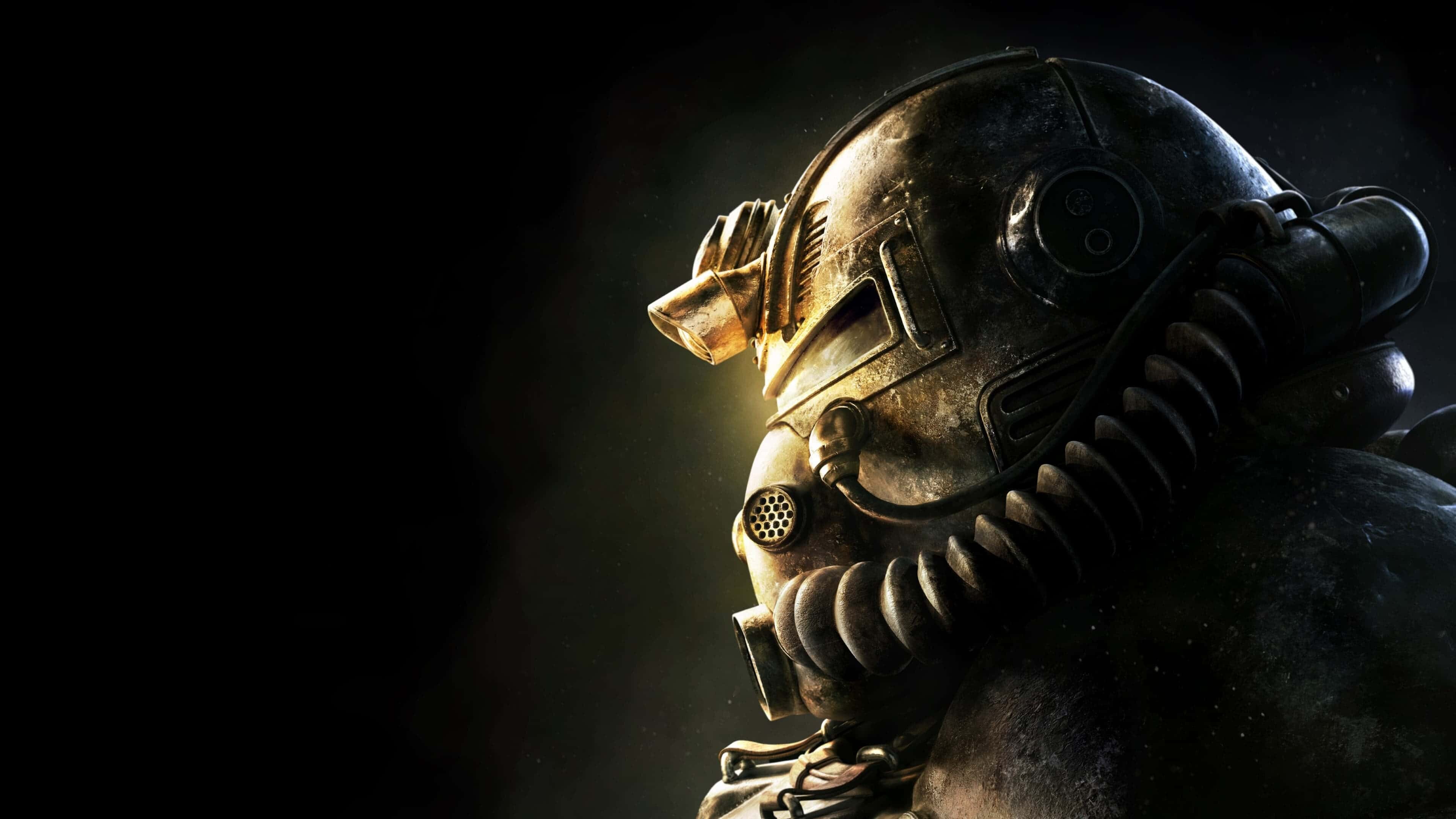 Armor helmet, Fallout Wallpaper, 3840x2160 4K Desktop
