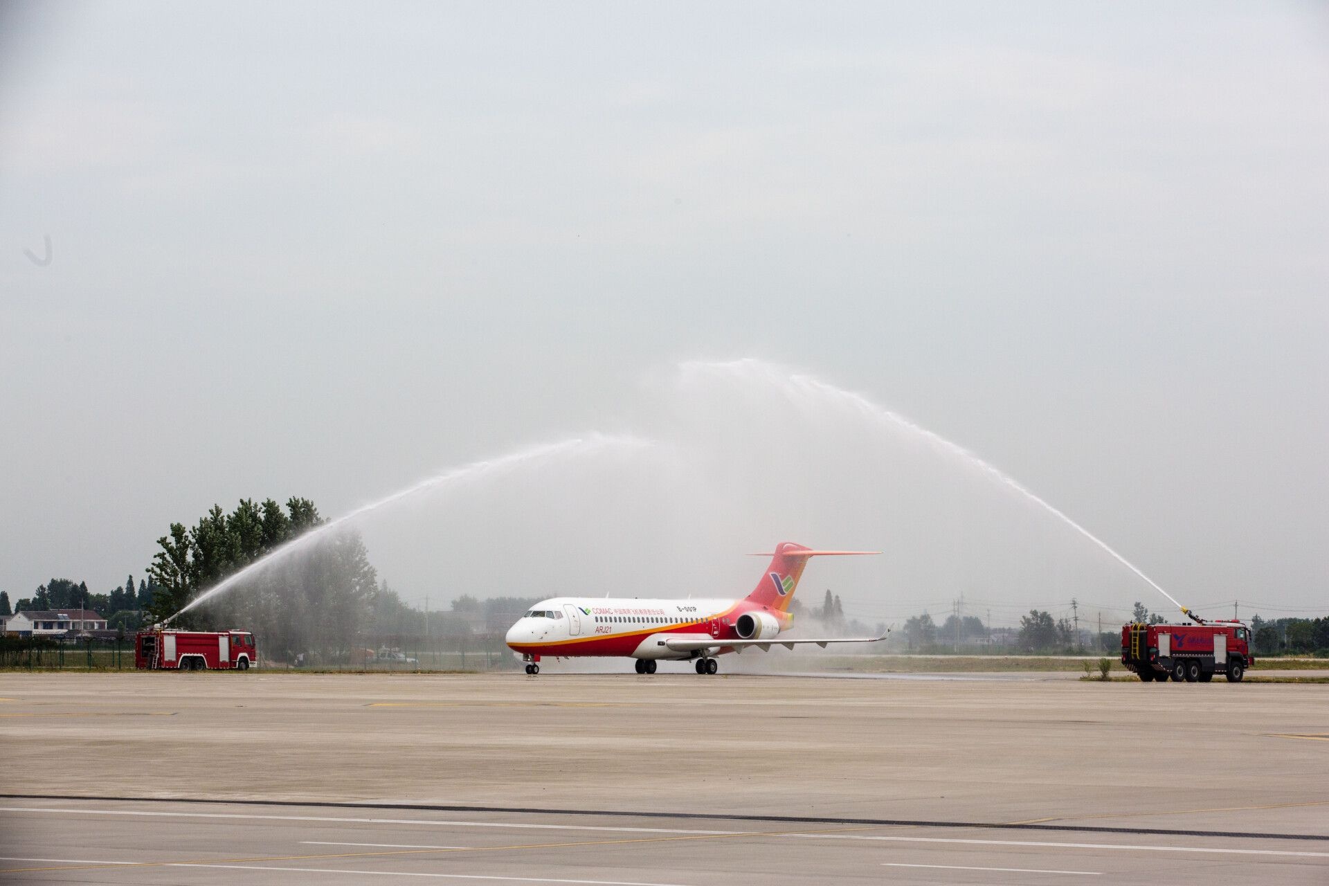 Comac airplane, TransNusa operator, ARJ21 aircraft, International travel, 1920x1280 HD Desktop