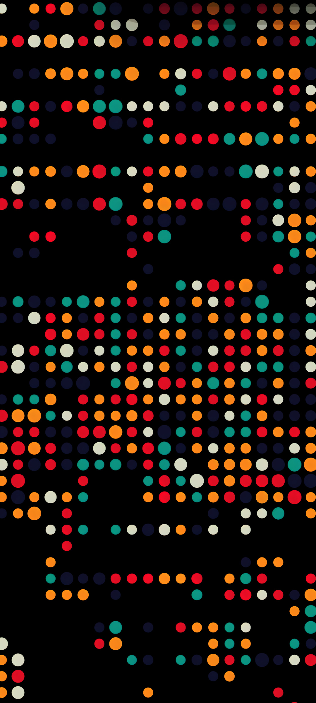 Abstract dots, Colorful design, Digital art, Creative pattern, 1080x2400 HD Phone