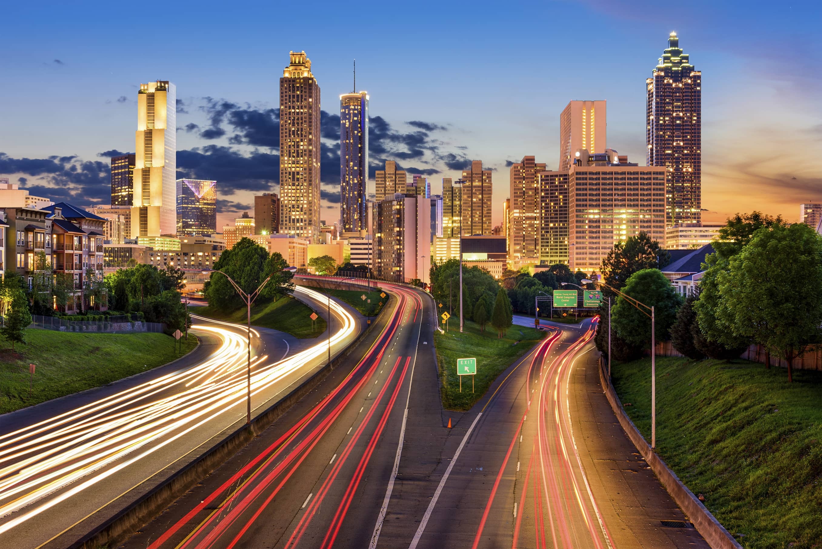 Atlanta skyline, Seven real estate, Skyline seven real estate, 2720x1820 HD Desktop