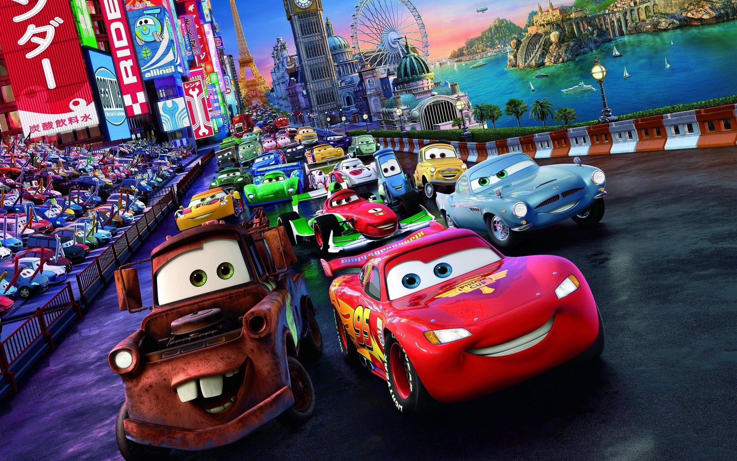 Disney Pixar Cars, Wallpapers, Animated film, Cartoon, 2560x1600 HD Desktop