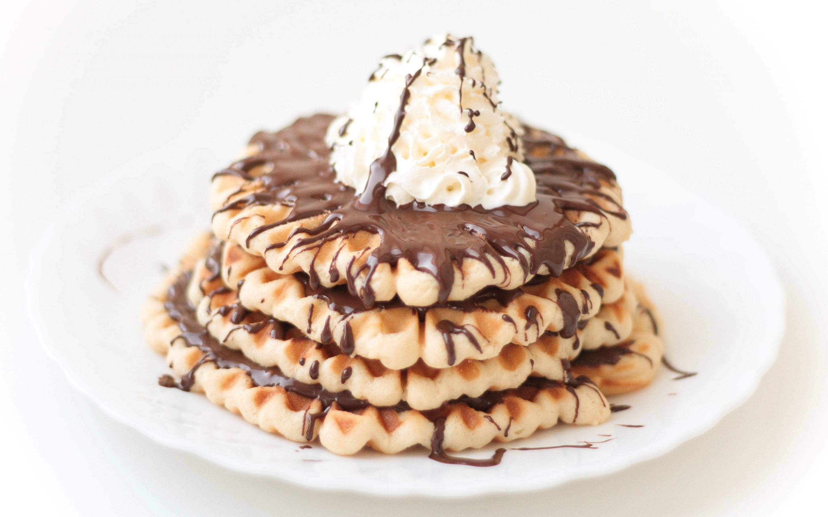 150 HD waffle wallpapers, High-quality images, Visual feast, Food lover's delight, 2880x1800 HD Desktop