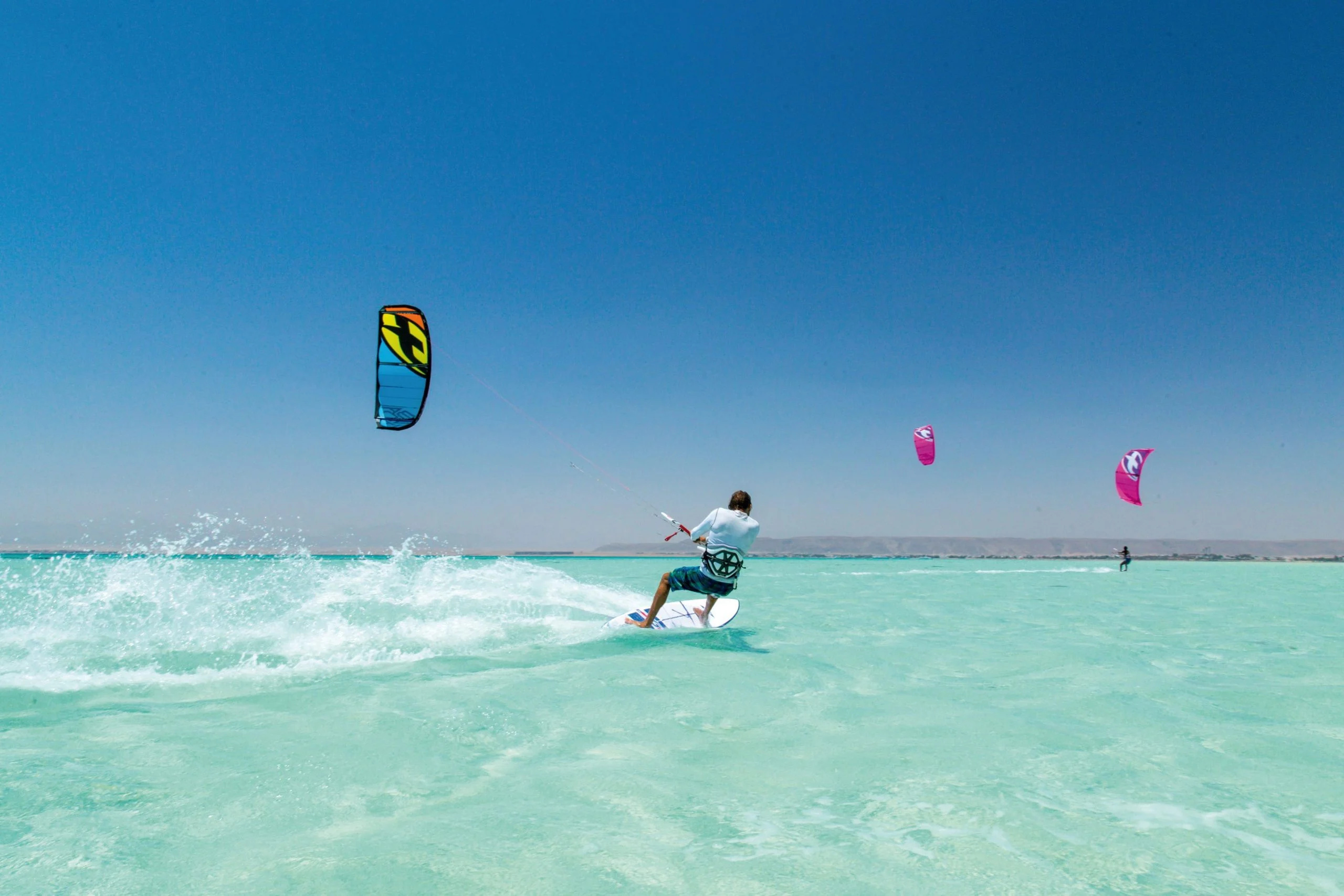 Kiteboarding art, Vibrant colors, Dynamic energy, Visual inspiration, 2560x1710 HD Desktop