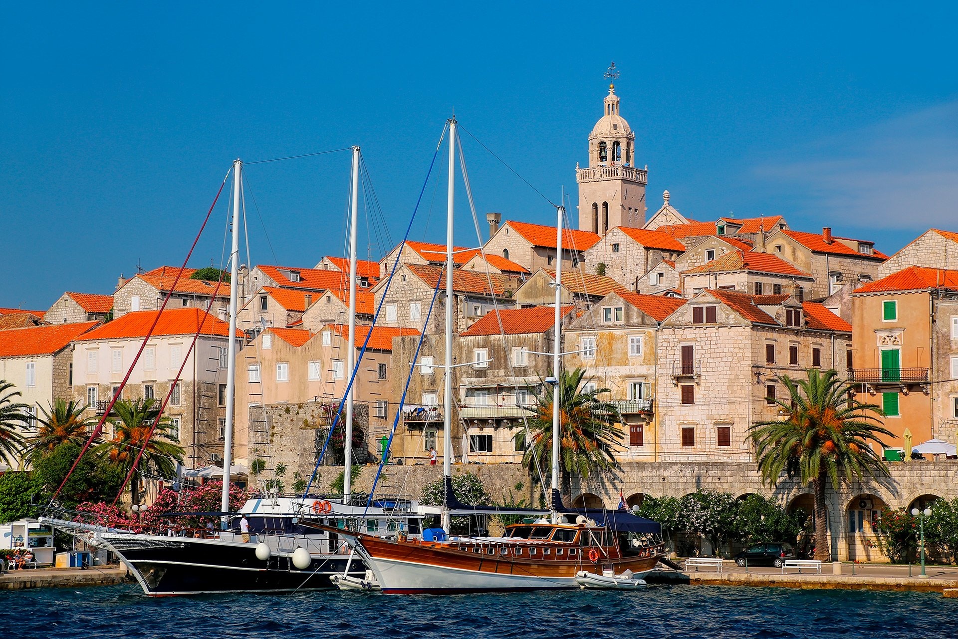 Korcula, Sailing routes, Croatian islands, Coastal beauty, 1920x1280 HD Desktop