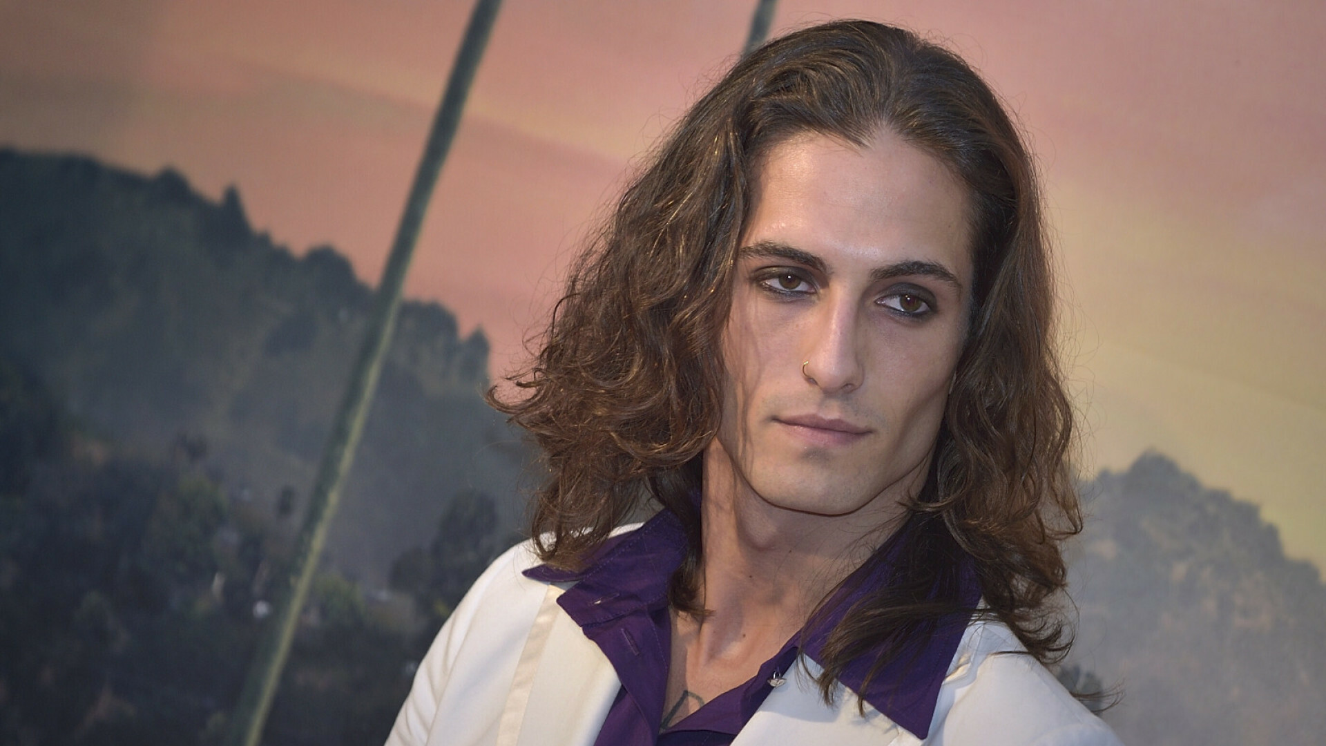 Damiano David, Eurovision winner, Charismatic personality, Enthralling women, 1920x1080 Full HD Desktop