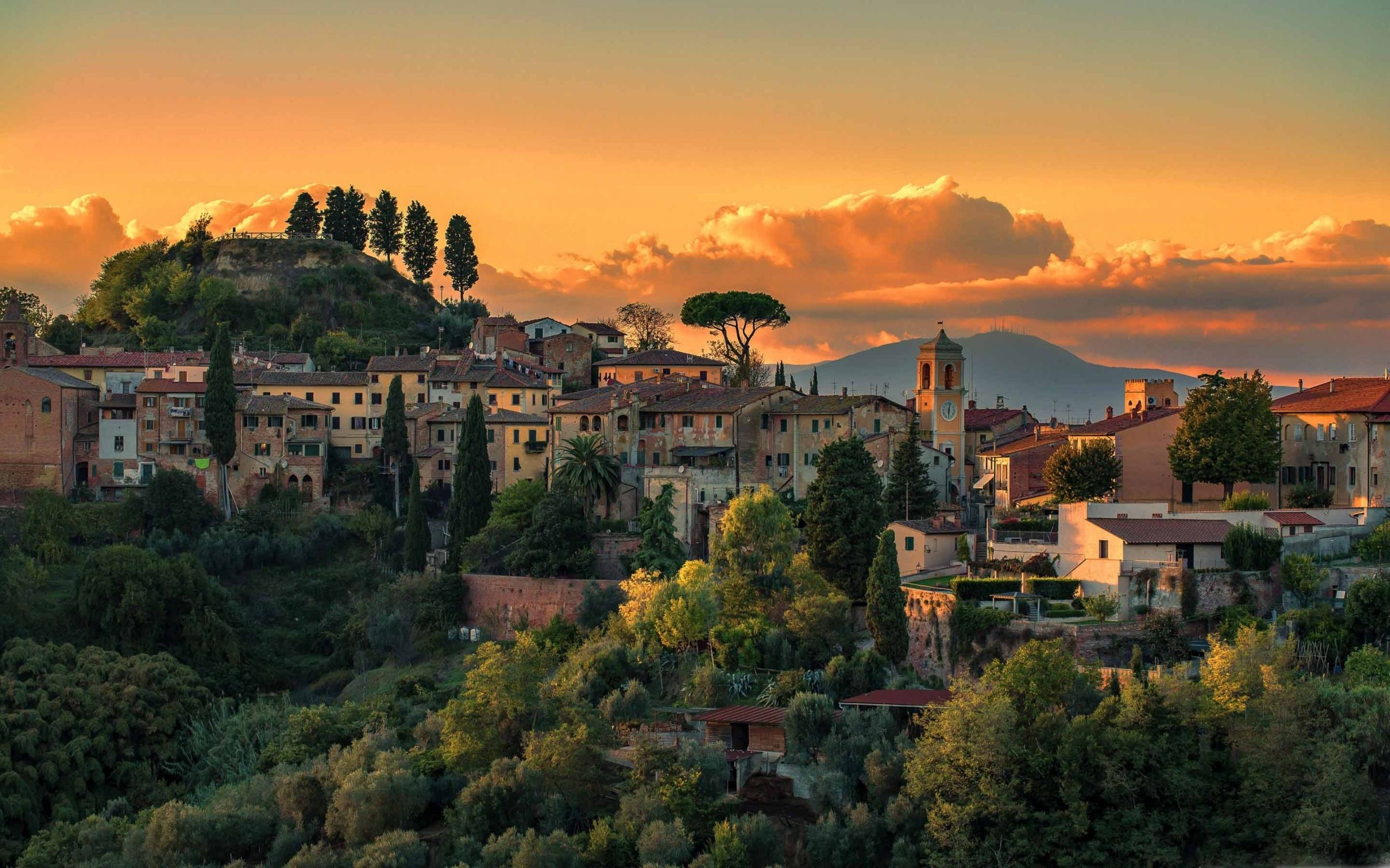 Tuscany Italy villages, 4K HD wallpapers, Charming backgrounds, Italian countryside, 2560x1600 HD Desktop