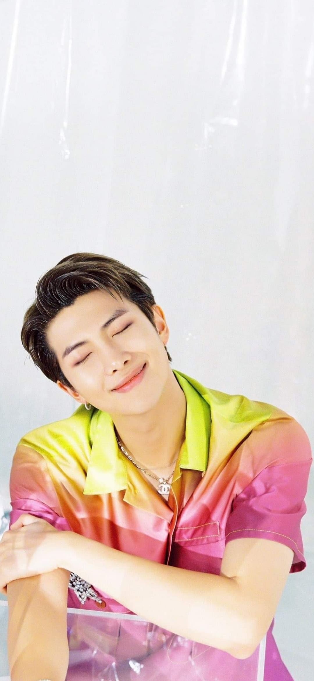 BTS RM cuteness, Playful background wallpapers, Charming singer, K-pop idol, 1080x2340 HD Phone