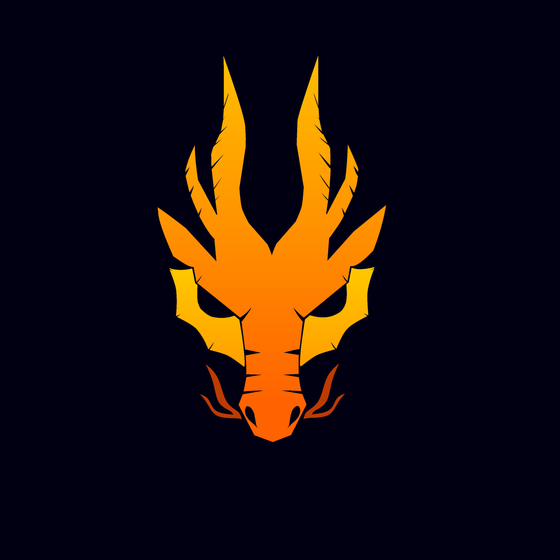 Logo, Abstract Dragons Wallpaper, 1920x1920 HD Phone