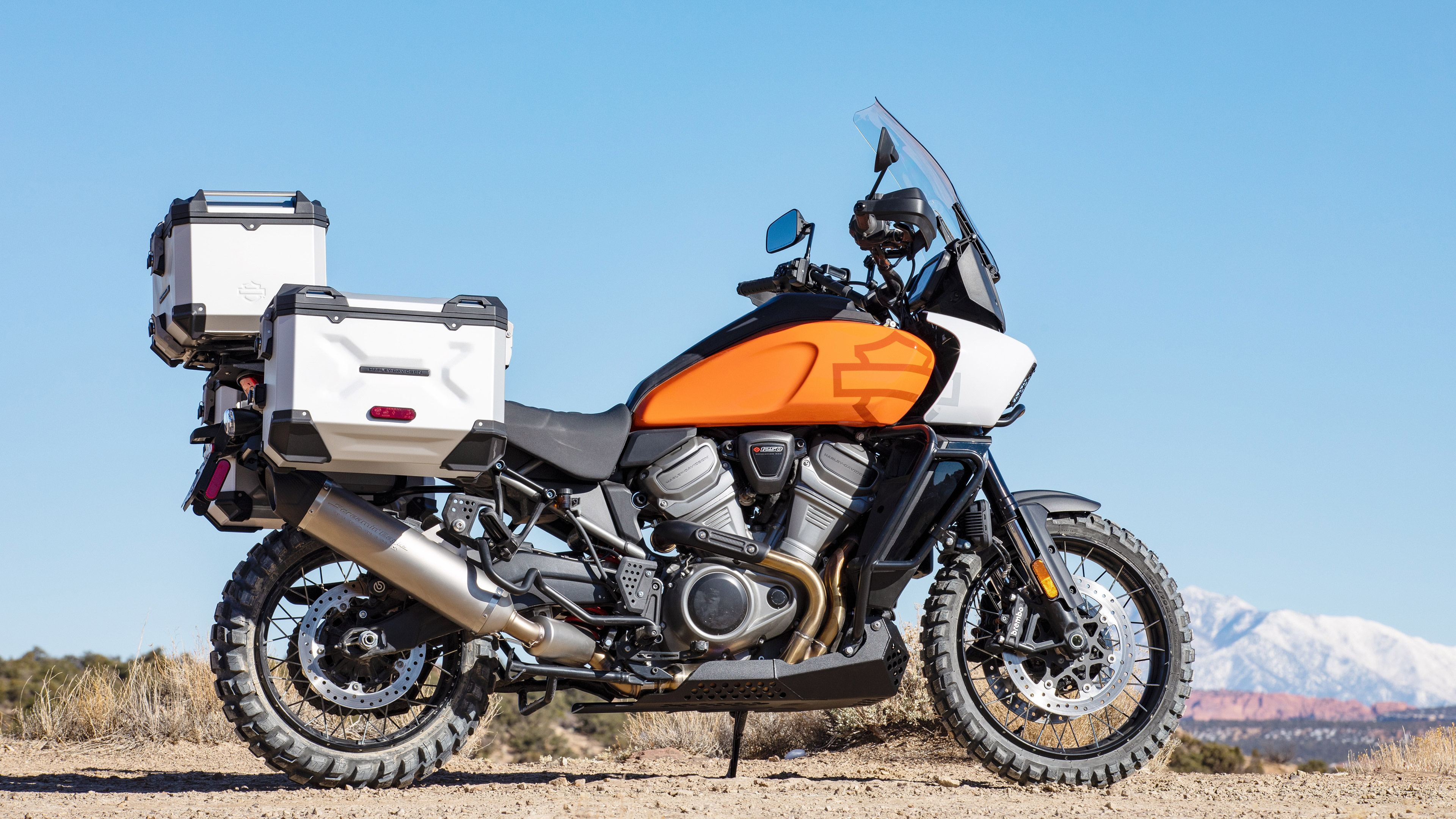 Harley-Davidson Pan America, Special edition, Unleash your inner explorer, Born to conquer, 3840x2160 4K Desktop
