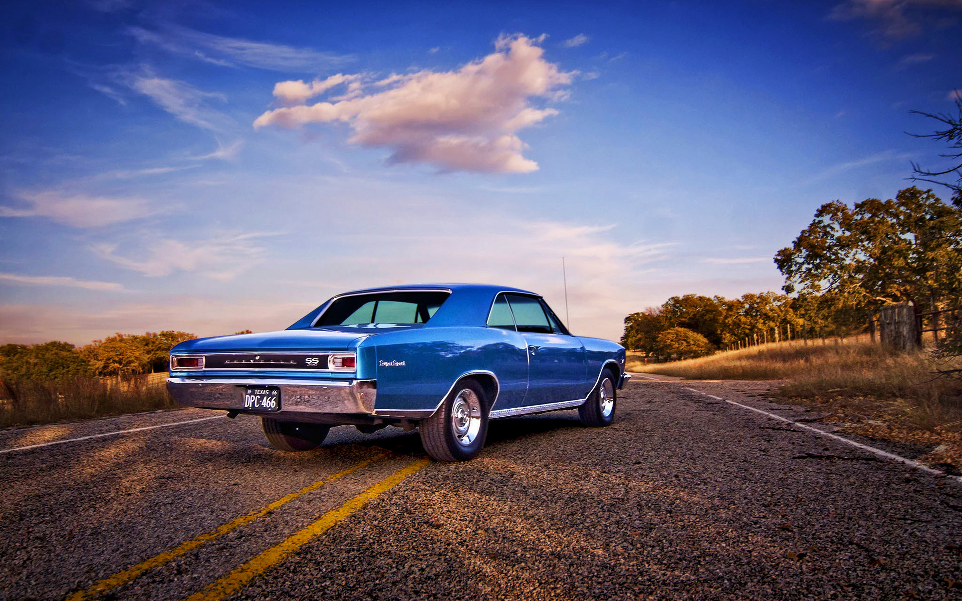 Rear View, Chevrolet Chevelle Wallpaper, 1920x1200 HD Desktop