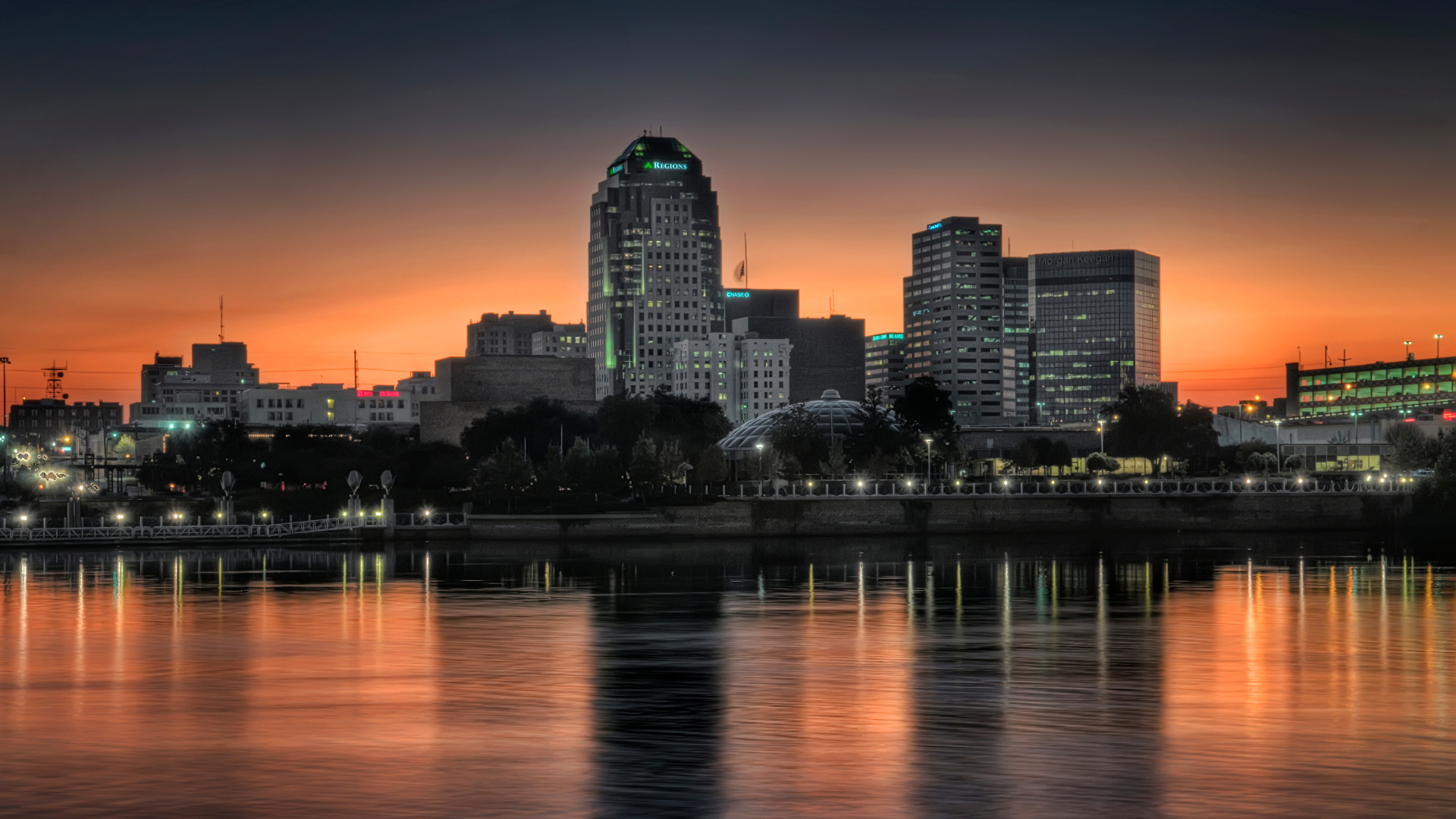Downtown Shreveport, Nexus 5 wallpaper, Travels expertise, Baton businesses, 1920x1080 Full HD Desktop