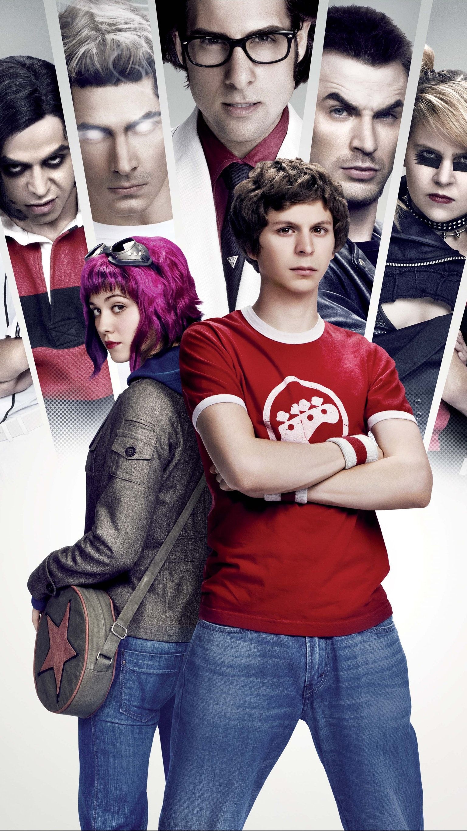 Scott Pilgrim, Phone wallpaper, Moviemania, Scott Pilgrim cast, 1540x2740 HD Phone