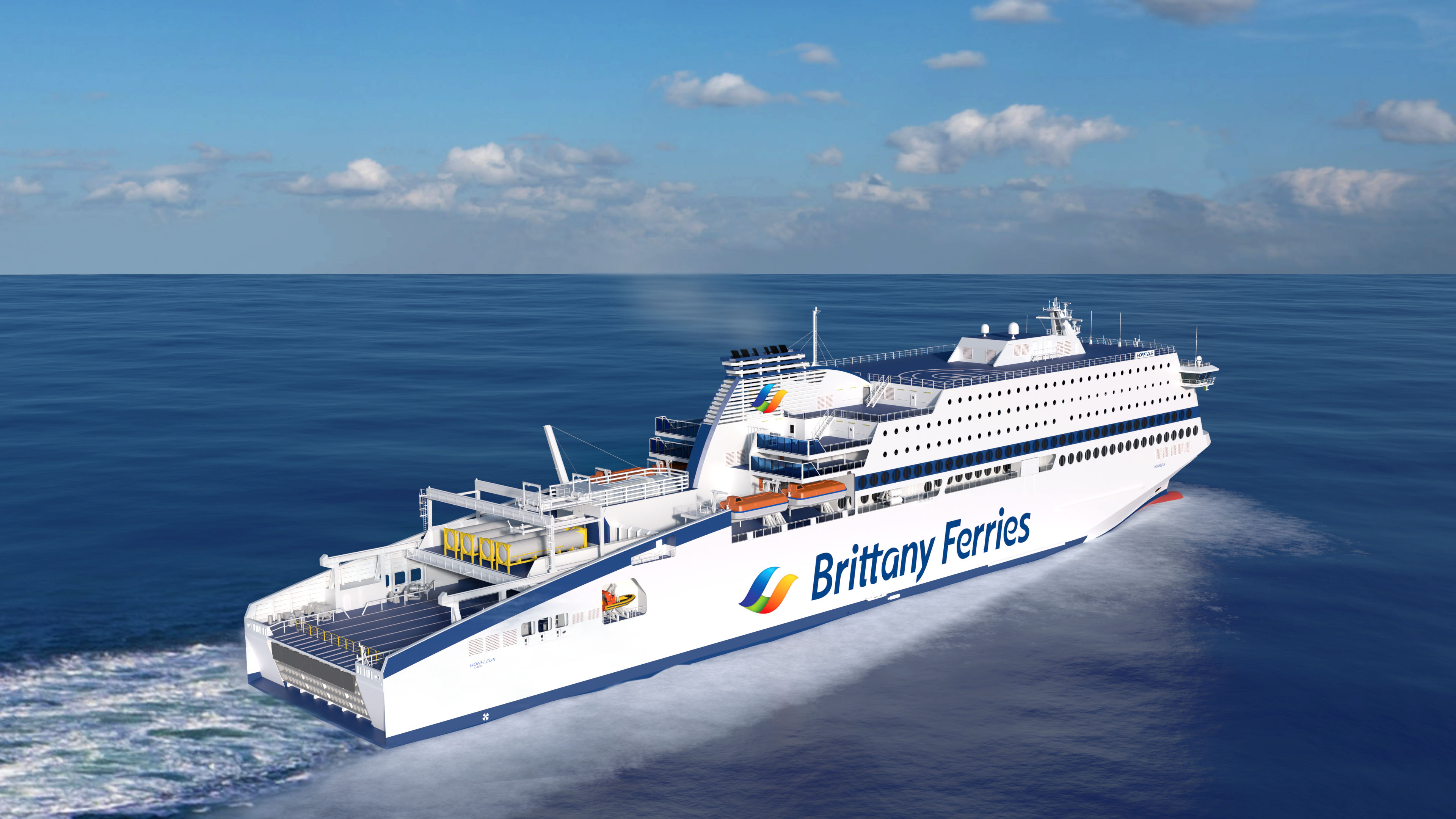 Brittany Ferries, New LNG-powered ferry, Offshore energy, Environmental sustainability, 3840x2160 4K Desktop