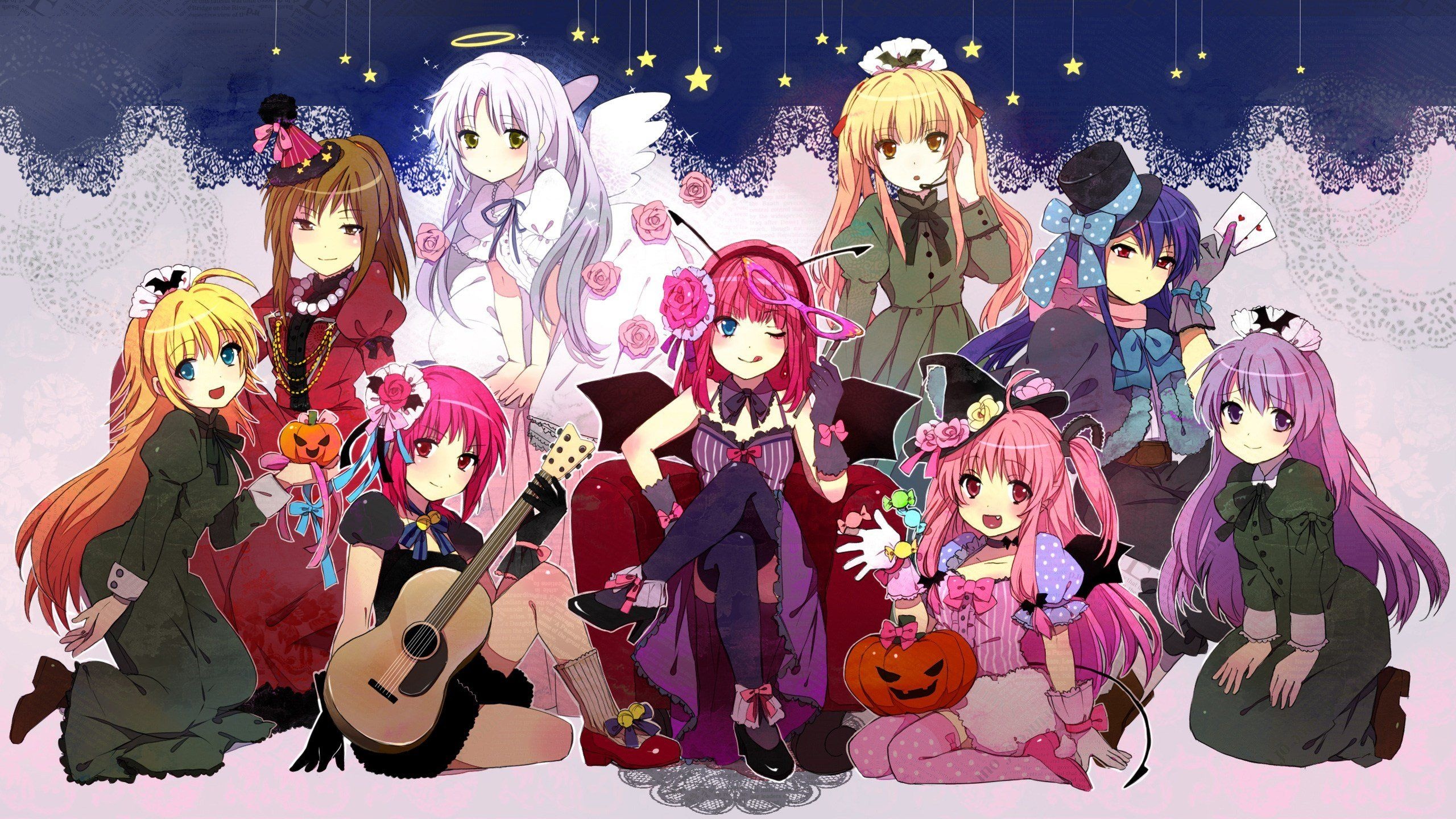 Angel Beats!, Kawaii Christmas Anime, 2560x1440 HD Desktop