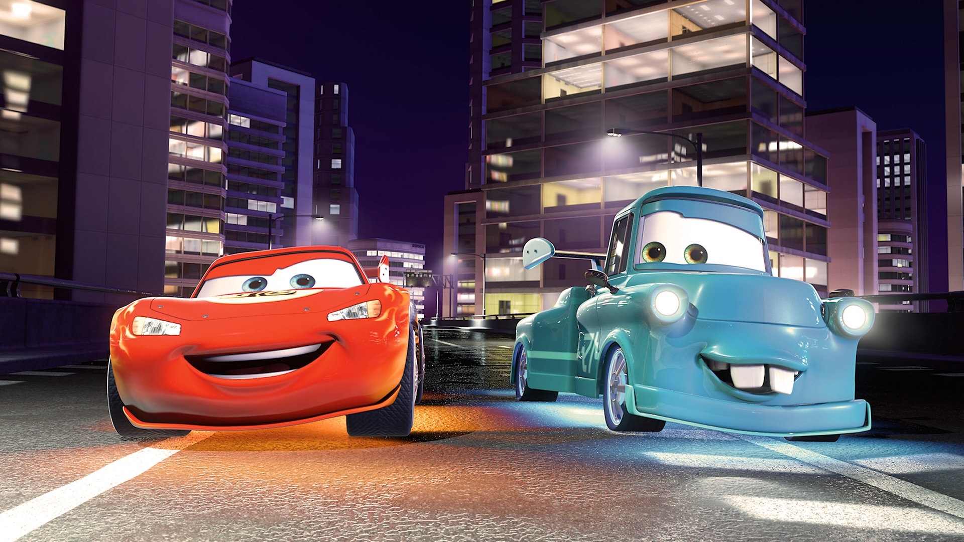 Nacht lightning McQueen, Disney, Hook, Pixar, 1920x1080 Full HD Desktop