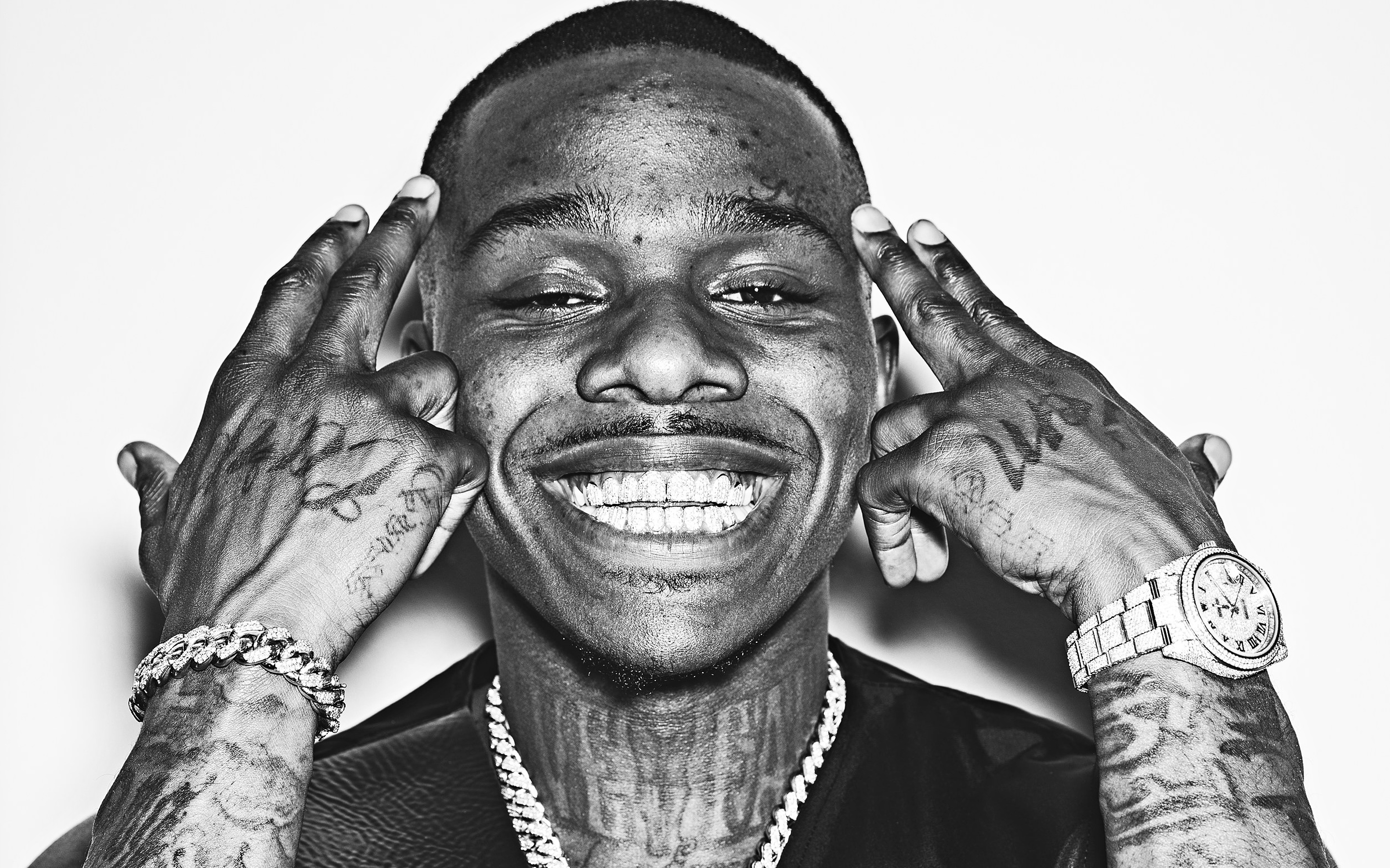 DaBaby, Jonathan Lyndale Kirk, Monochrome photoshoot, High quality pictures, 2880x1800 HD Desktop