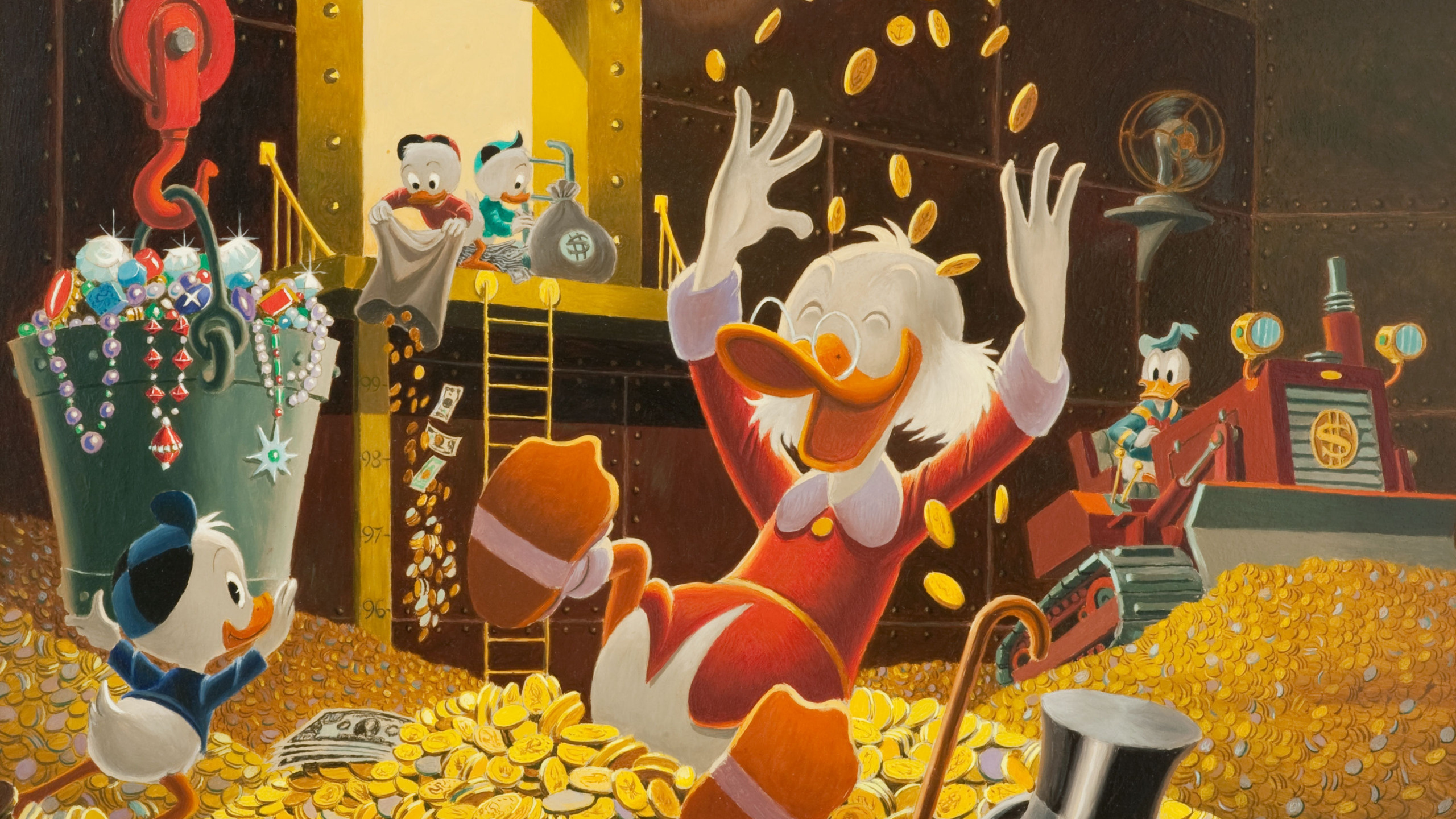 Coins, Disney, DuckTales, Miscellanea section, 2560x1440 HD Desktop