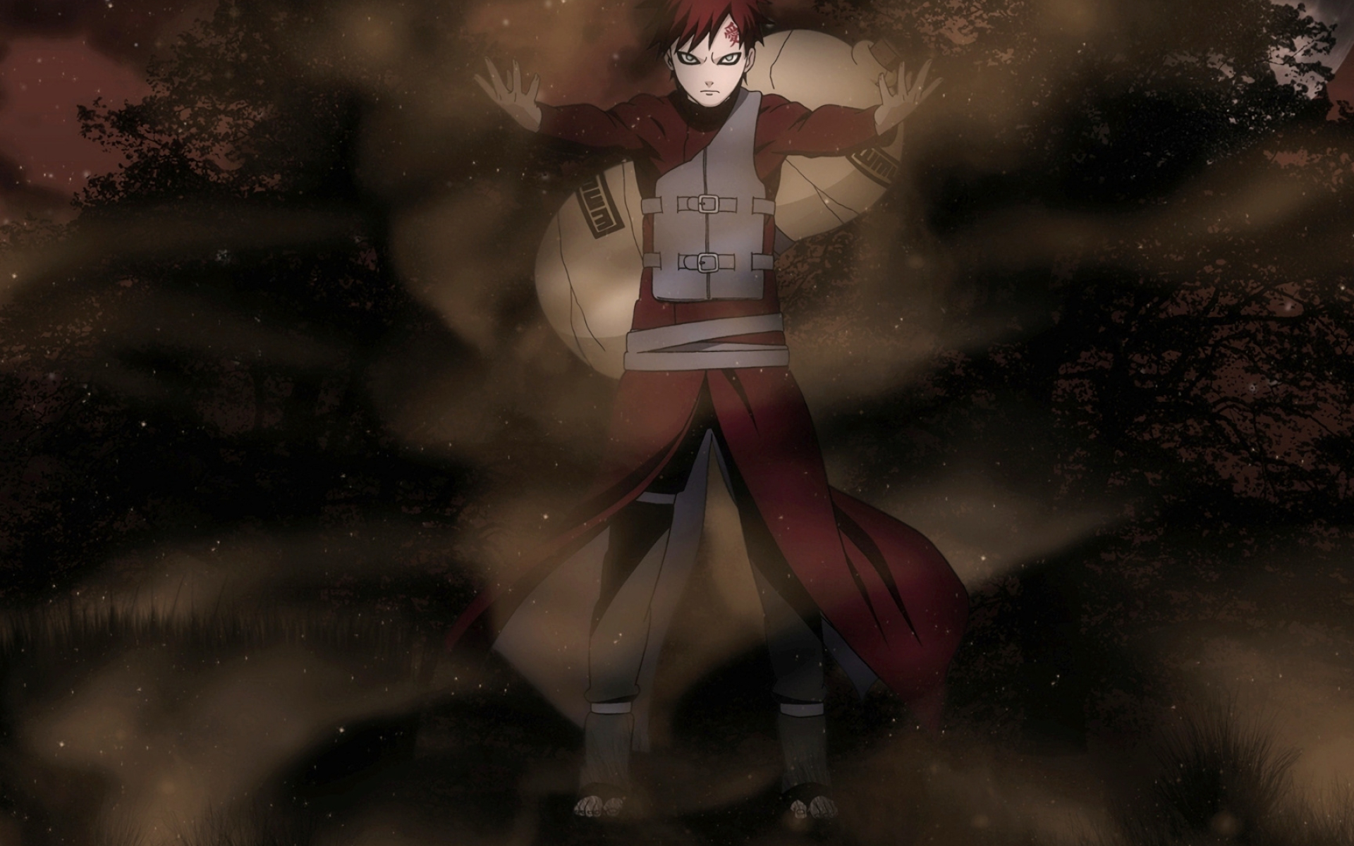 Gaara, Sand manipulation, Naruto character, Ephemeral sand, 1920x1200 HD Desktop