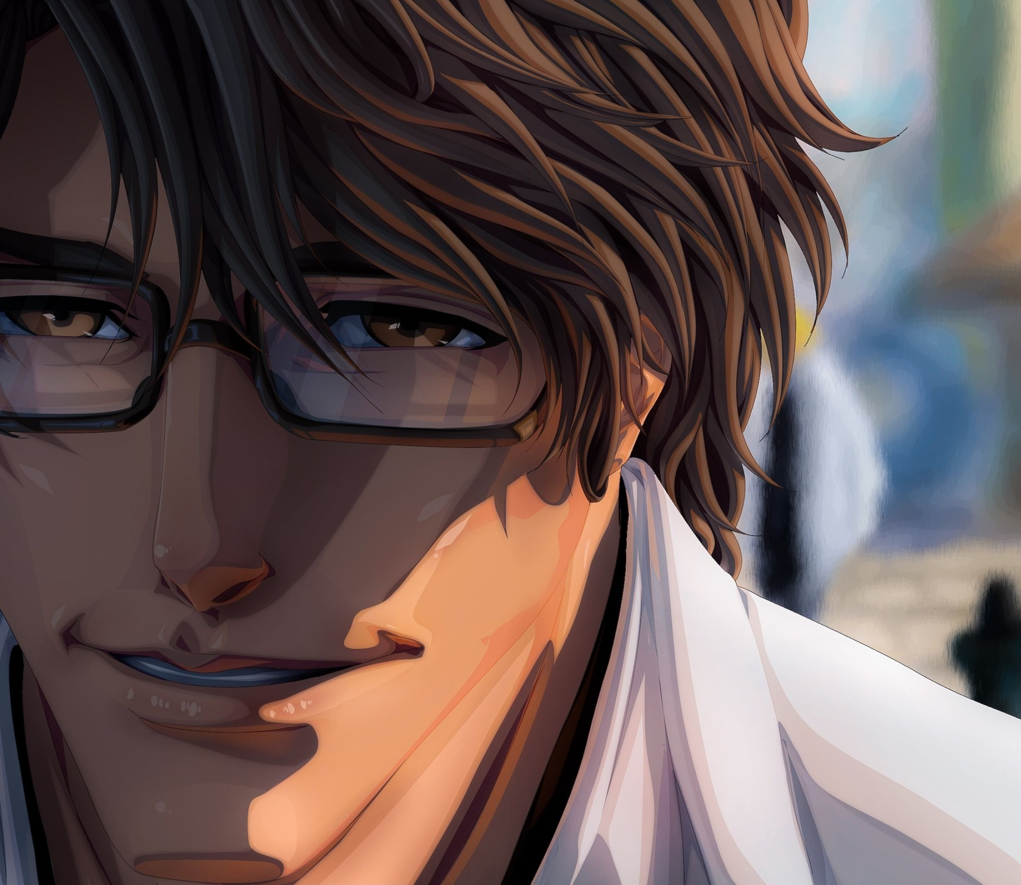 Sosuke Aizen, Bleach, rectangular eyeglasses, HD Desktop wallpaper