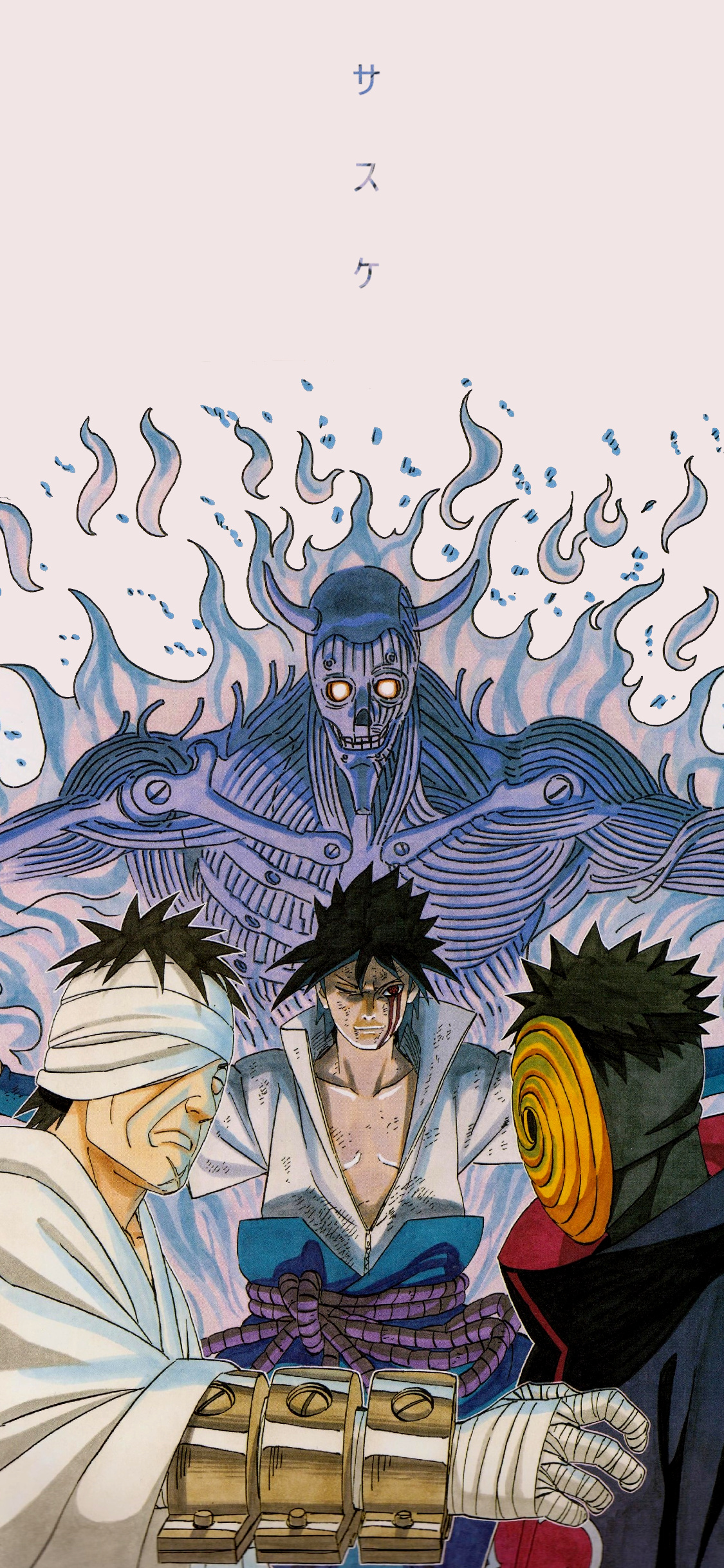 Sasuke Uchiha, Sasuke Susanoo, Danzo Shimura, masked Obito Uchiha, HD Phone wallpaper