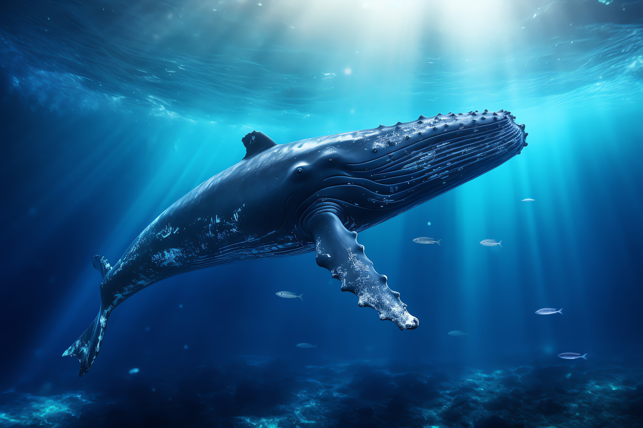 Whale, Ocean, AI 2690x1800