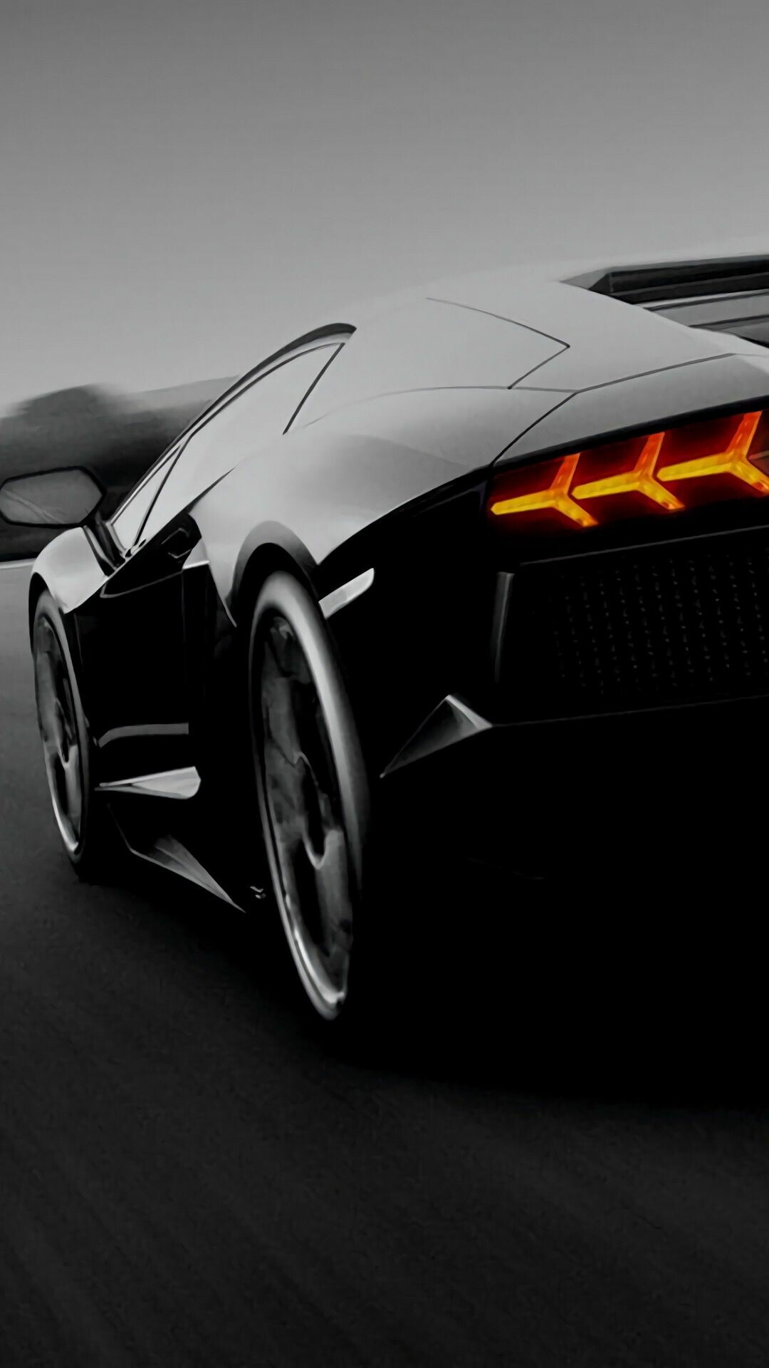 Lamborghini Aventador wallpaper, Black design, Impressive car, Striking visuals, 1080x1920 Full HD Phone