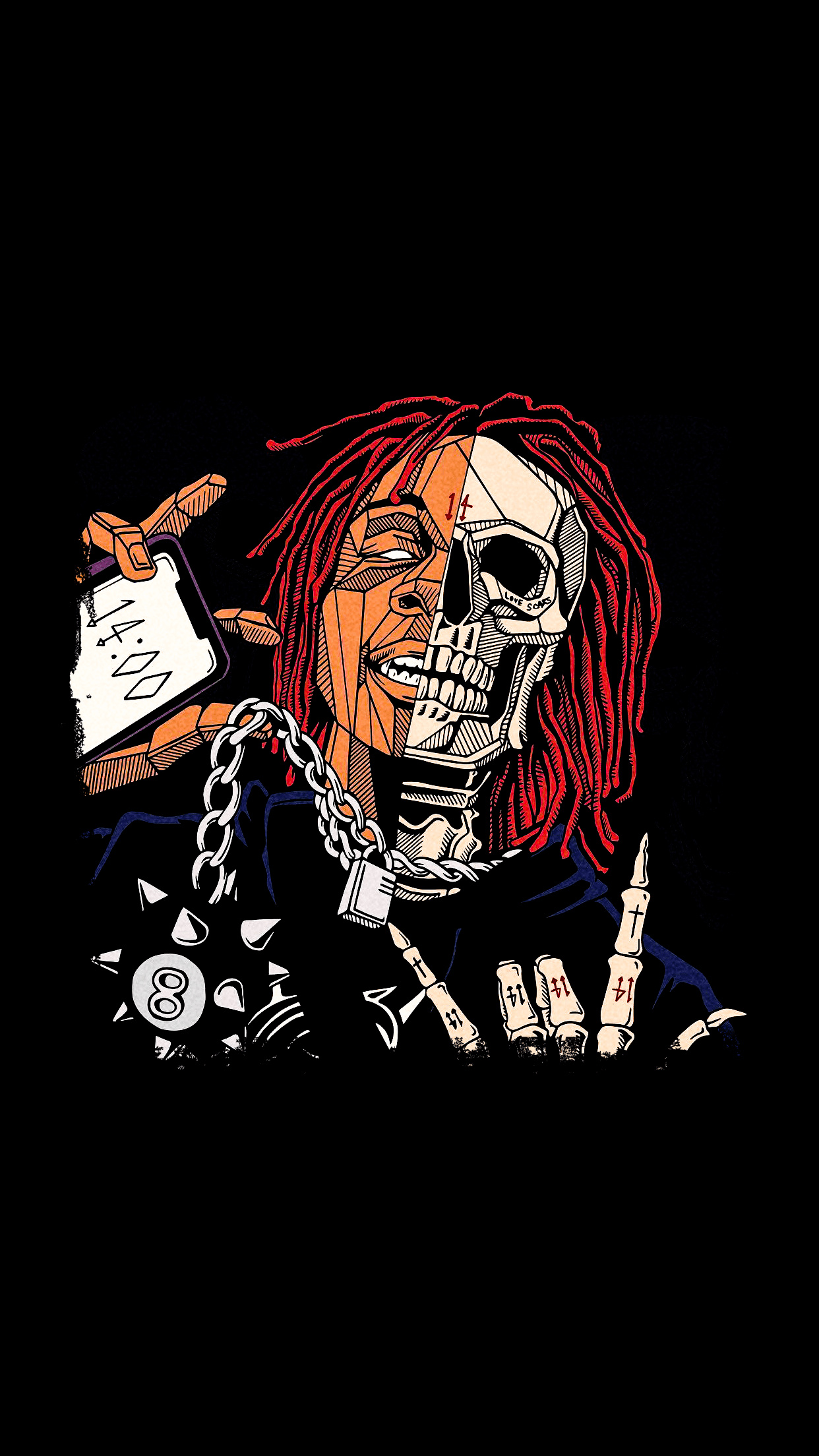 Trippie Redd, Dark Knight Dummo, 1250x2210 HD Phone