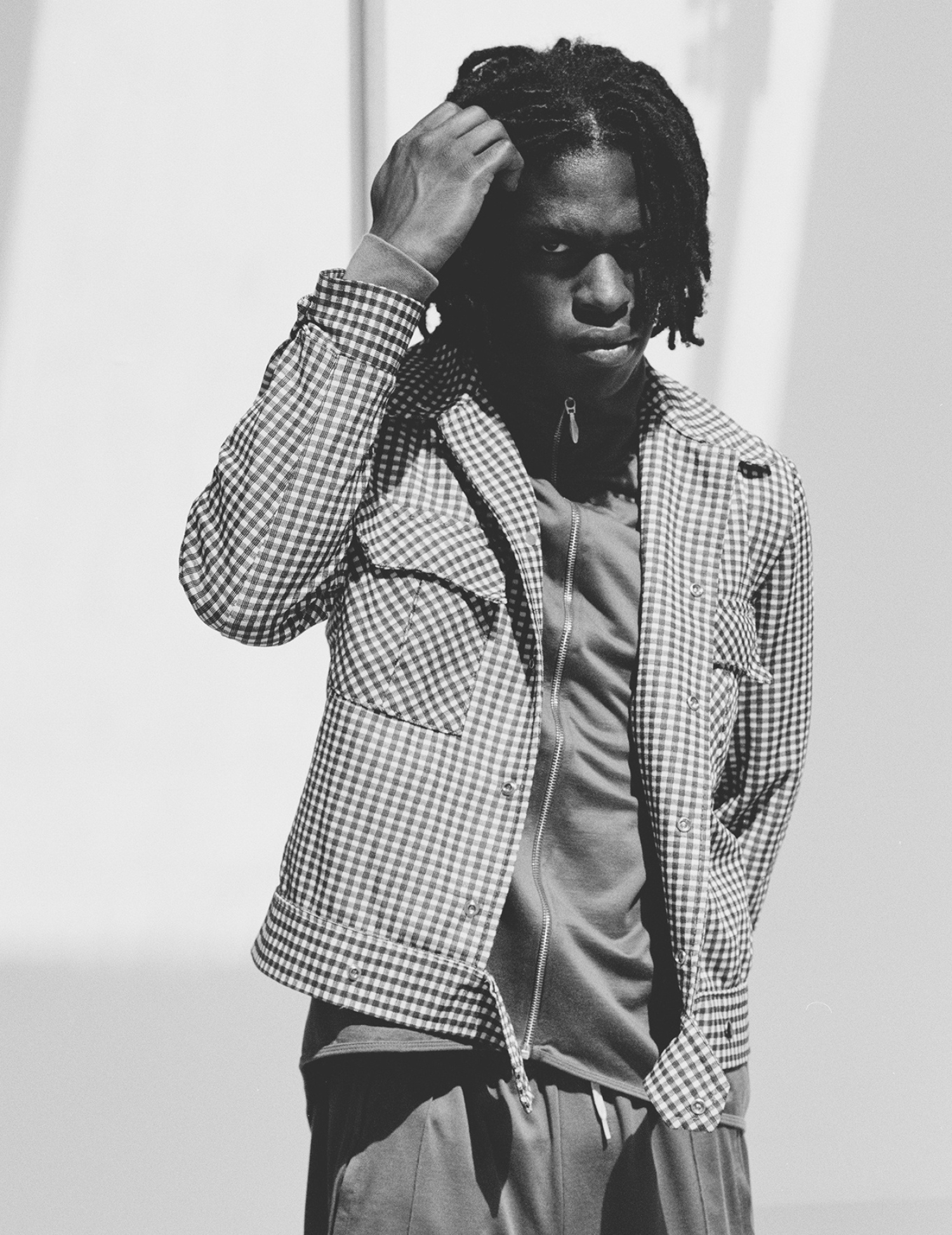 Daniel Caesar, Unique album artwork, Brick aesthetic, Creative expression, 1500x1950 HD Phone