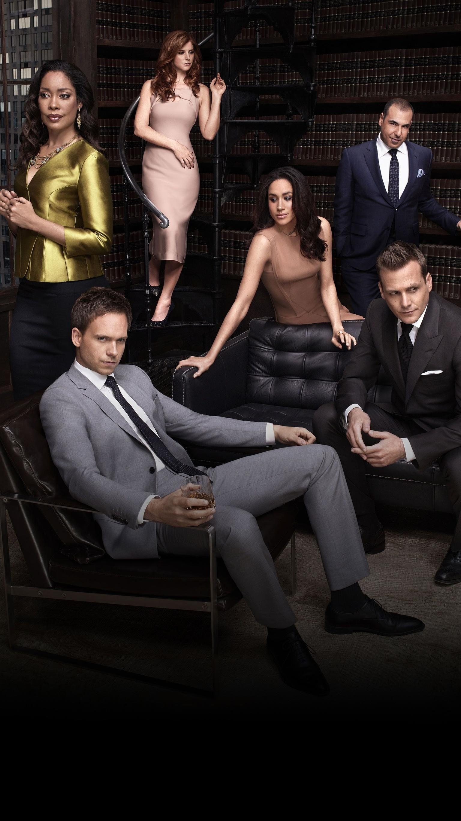 Harvey Specter, Mike Ross, Rachel Zane, Jessica Pearson, Donna Paulsen, HD Phone wallpaper