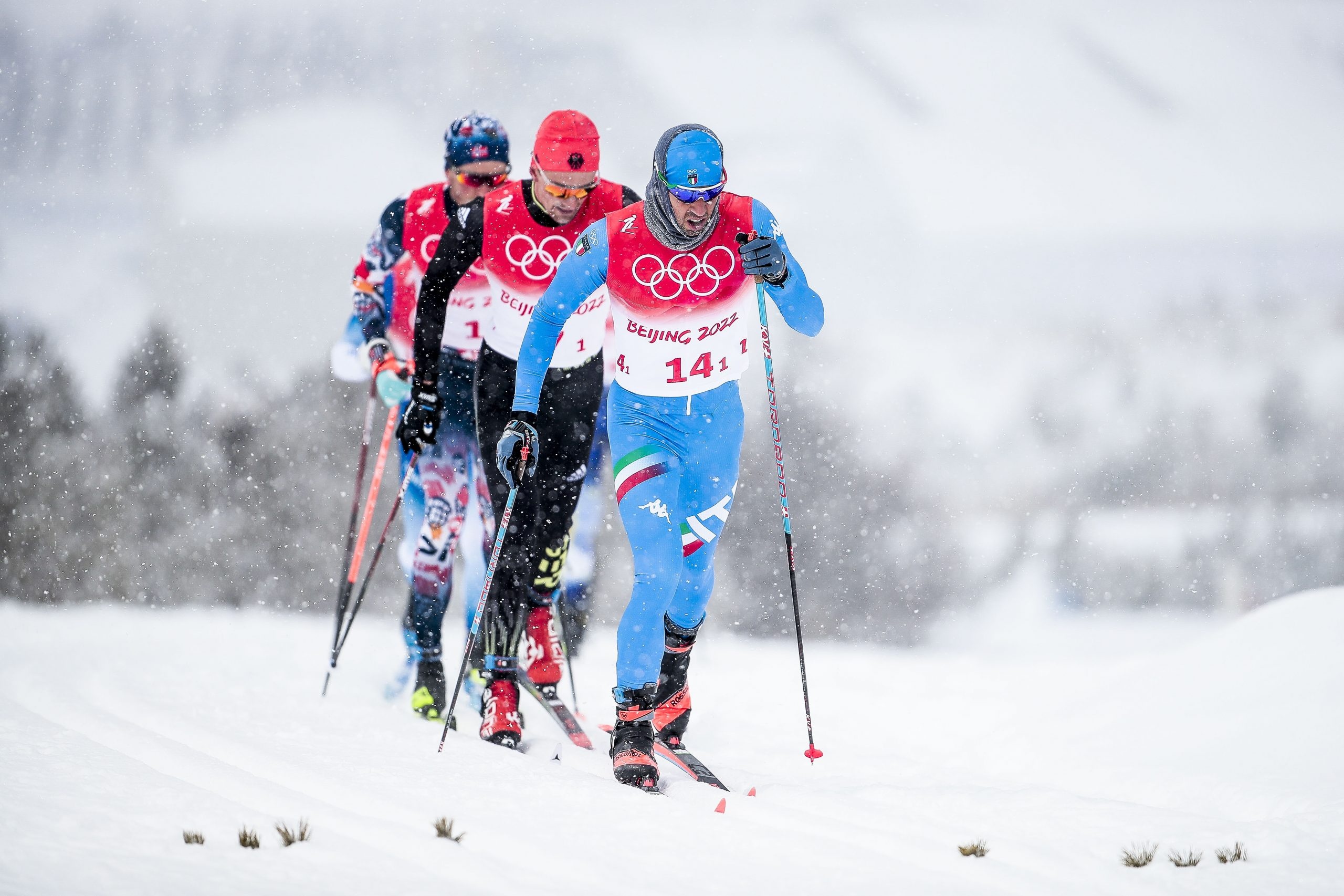 Federico Pellegrino, Double gold ROC, Mens 4 x 10 k relay, Lengthy race, 2560x1710 HD Desktop