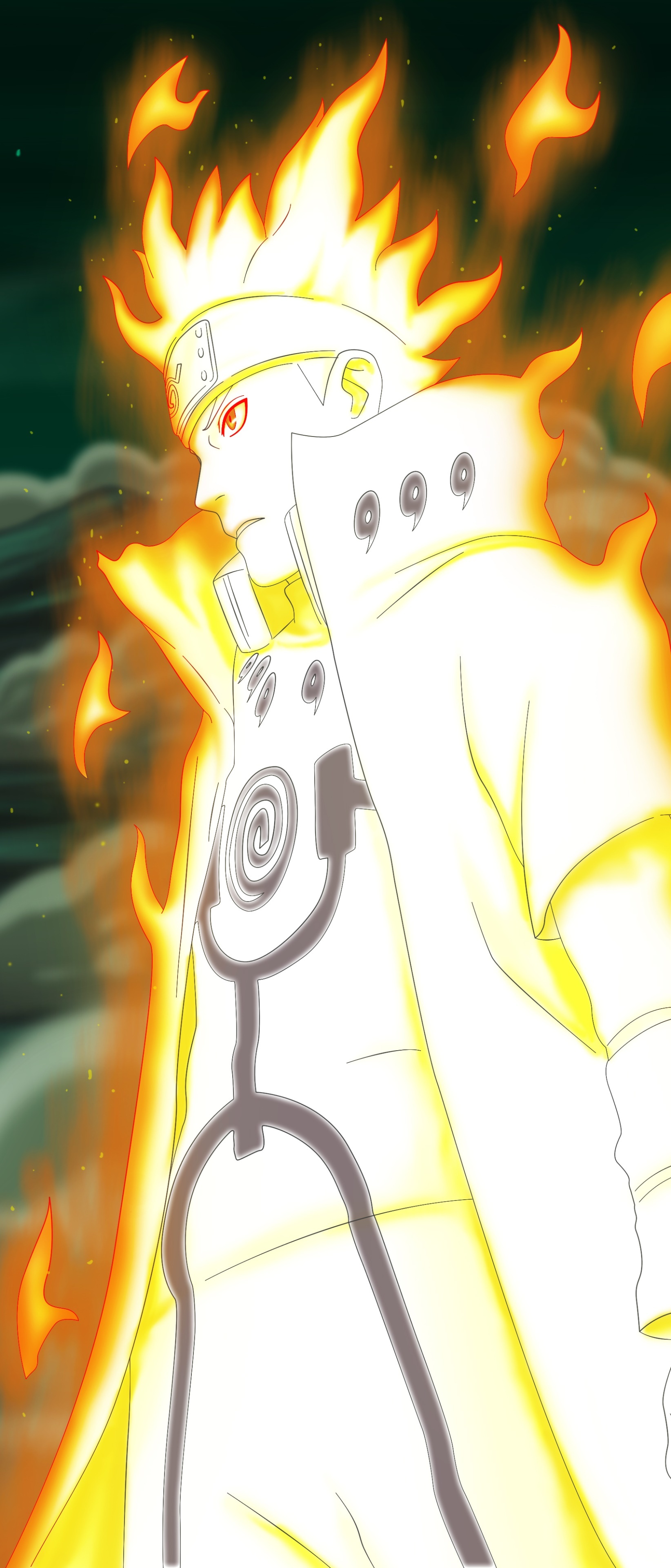 Minato Namikaze, Kurama Chakra Mode, Hidden Leaf headband, HD Phone wallpaper