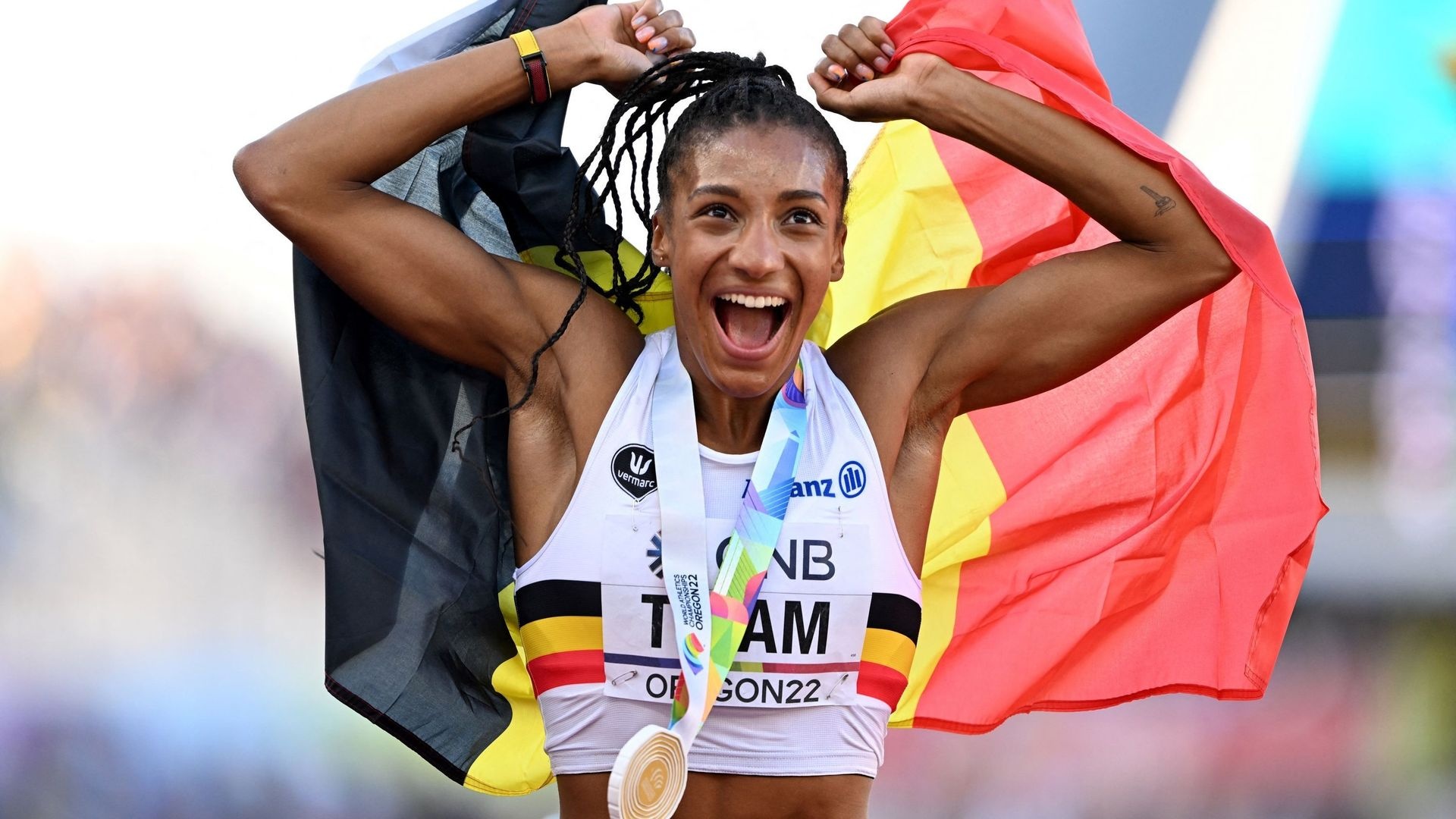 Nafissatou Thiam, Athlete, Hurdles and high jump, Meeting in Lige, 1920x1080 Full HD Desktop