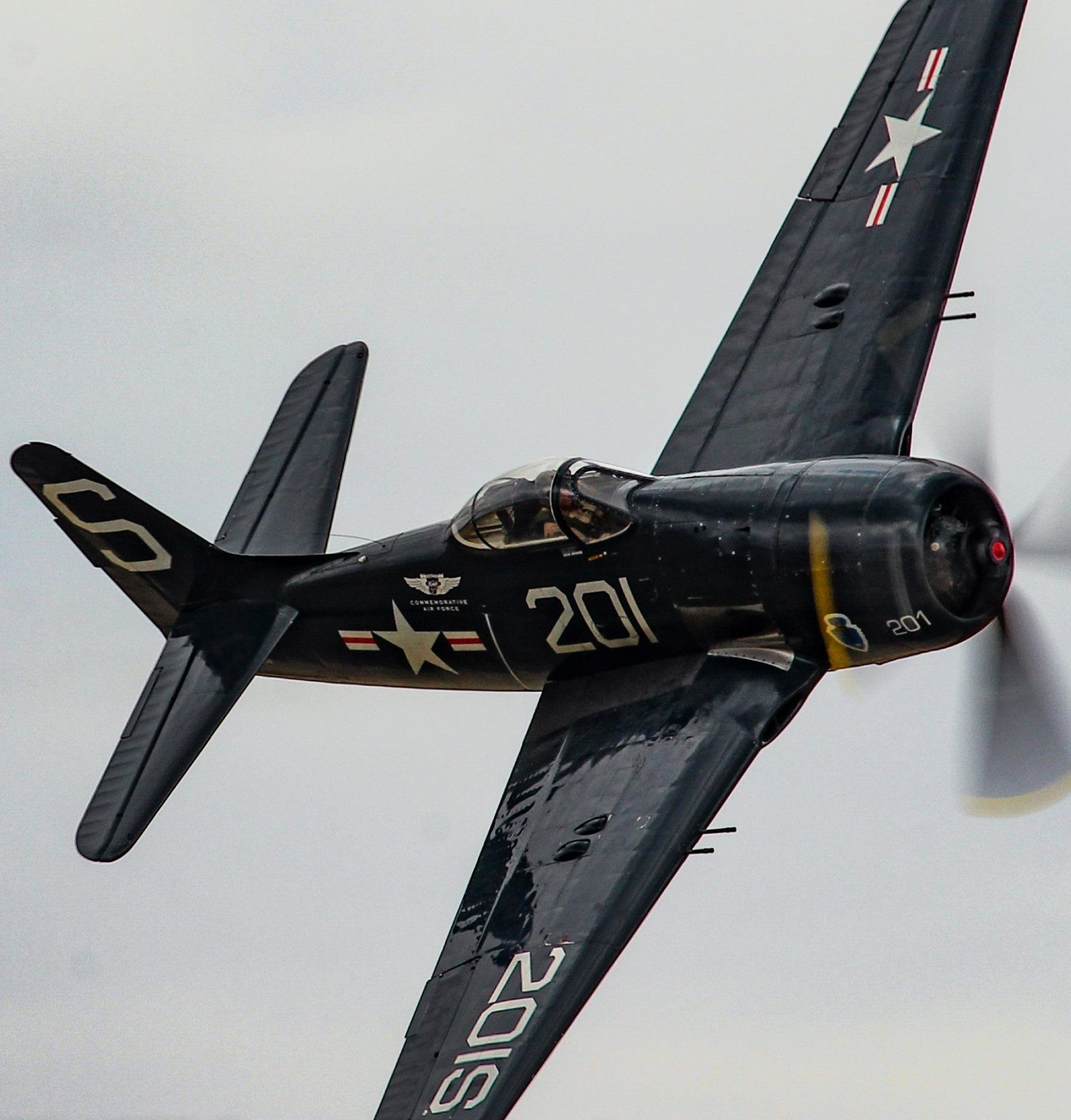 Grumman Bearcat, F8F-2 Bearcat, US Navy aircraft, WWII airplane, 1960x2050 HD Phone